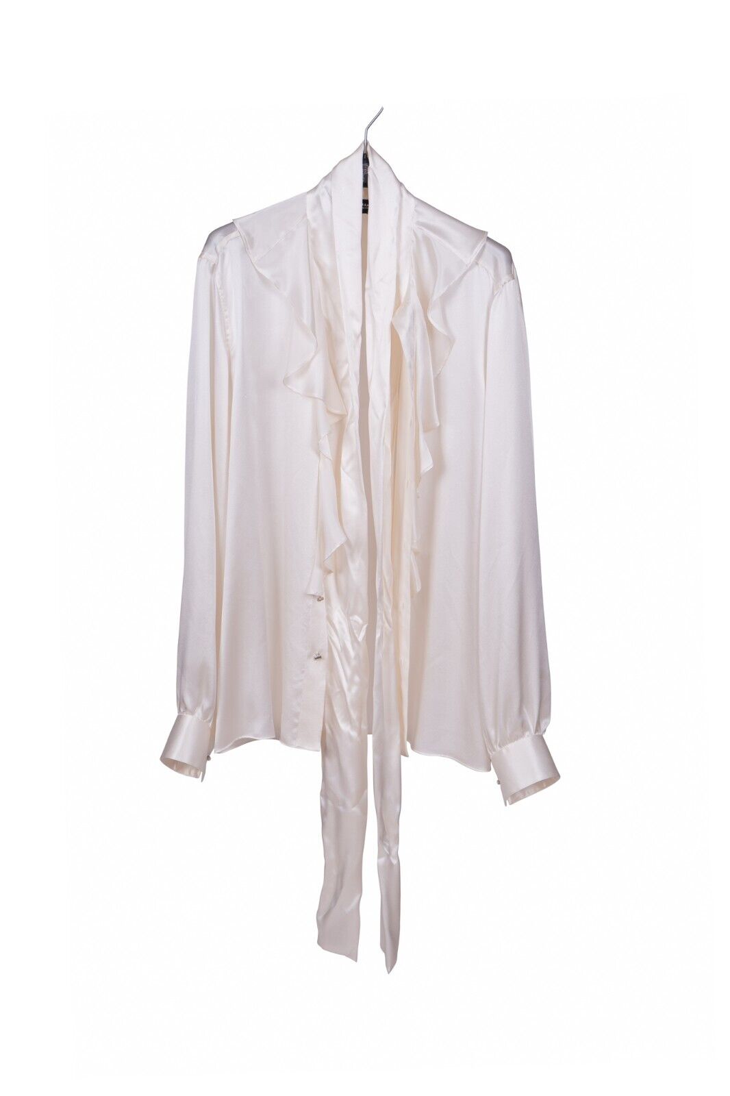 1800$ RARE!! GERLIN "VICTORIAN" Shirt 100% Satin Silk Size M - BIJAN