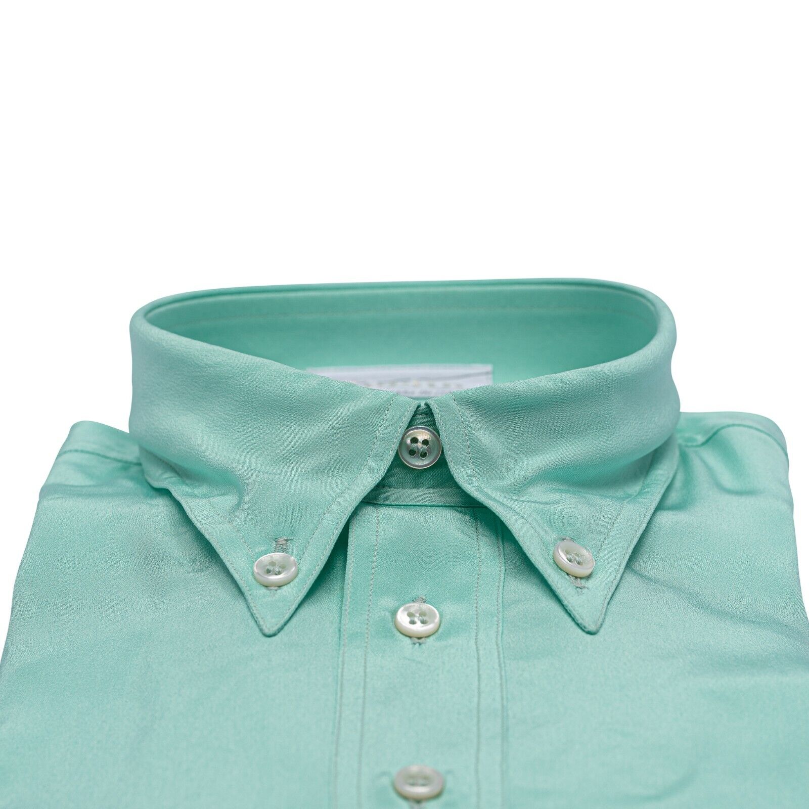 1400$ LUXURY GERLIN Shirt Tiffany 100% Crèpe Silk 15.75 - 40 2E BIJAN