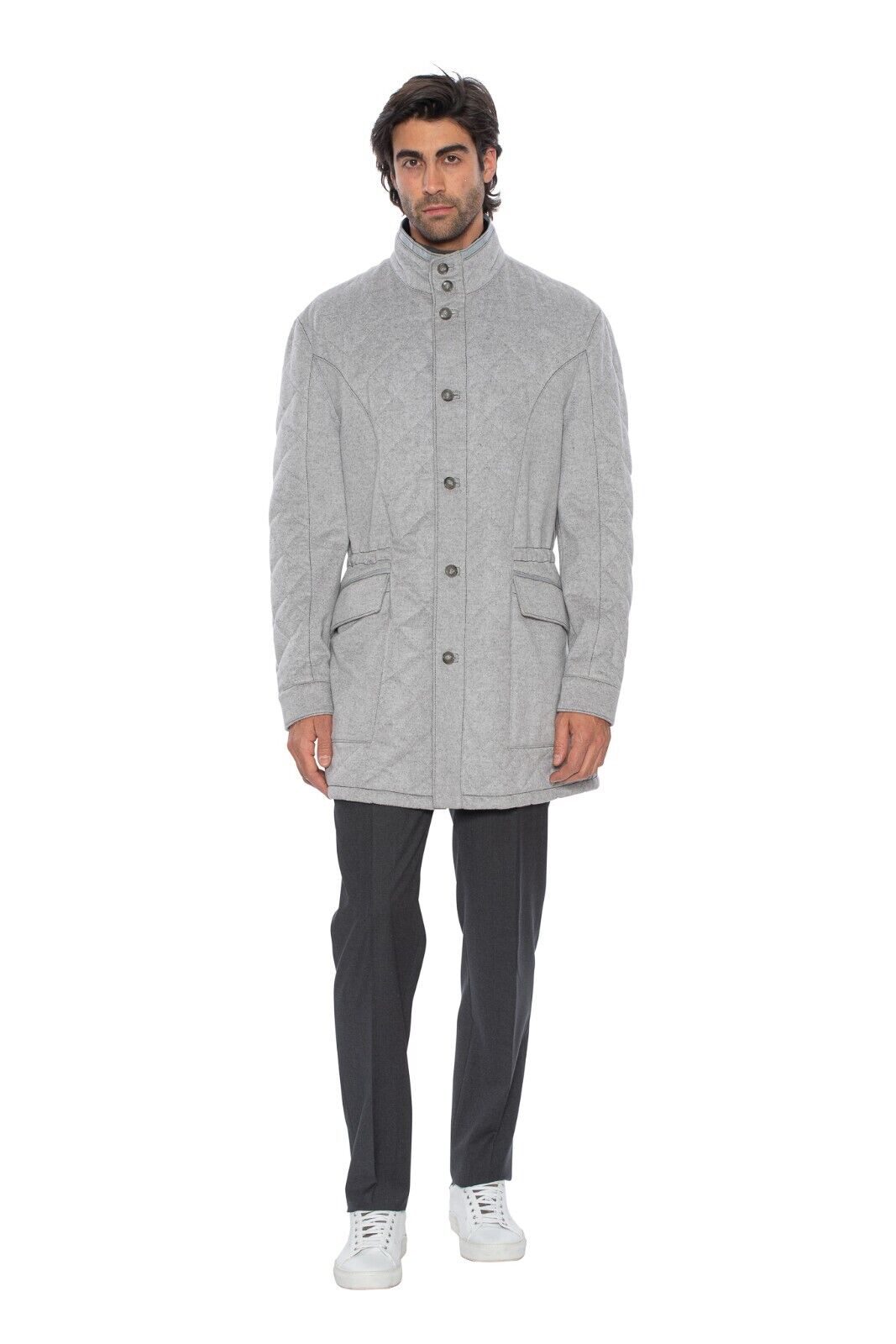 11K HETTABRETZ Jacket Coat 100% Cashmere / Alligator / Mink / SilK 40 US / 50 EU
