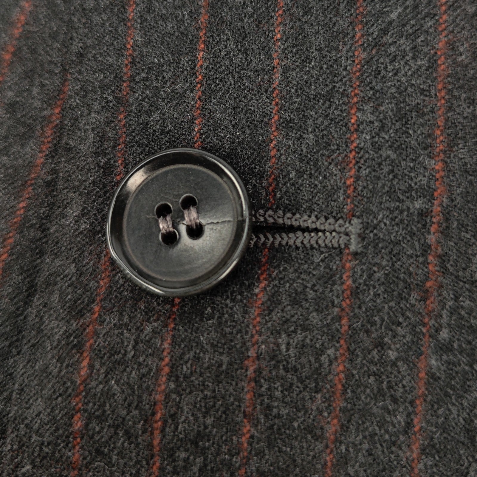 MACO by RAFFAELE CARUSO Gray Pinstripe Suit Superfine 120's Wool 46 US / 56 IT