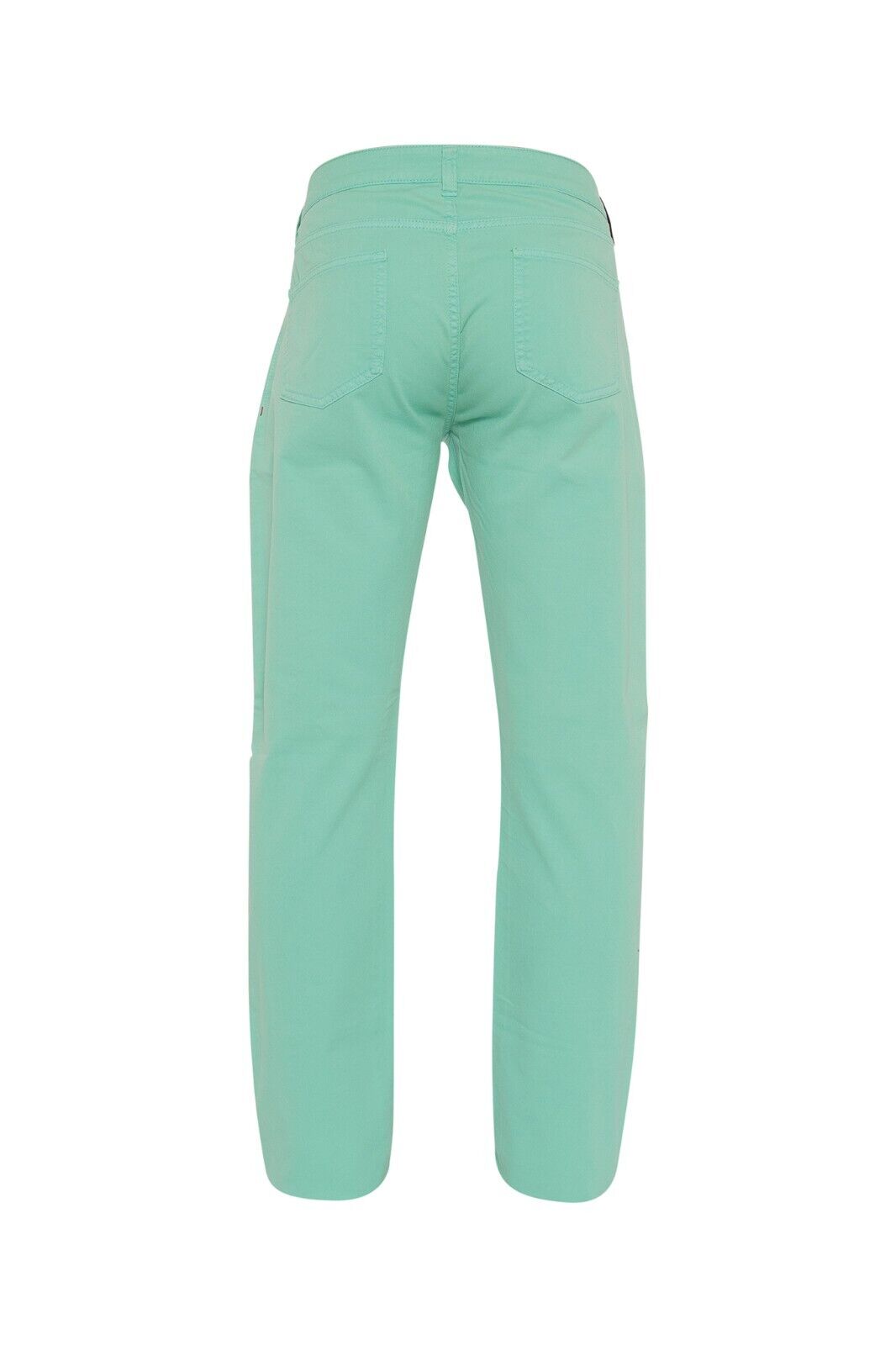 690$ ISAIA NAPOLI Aquamarine 5 Pockets Denim Jeans Trousers Pant Cotton Slim