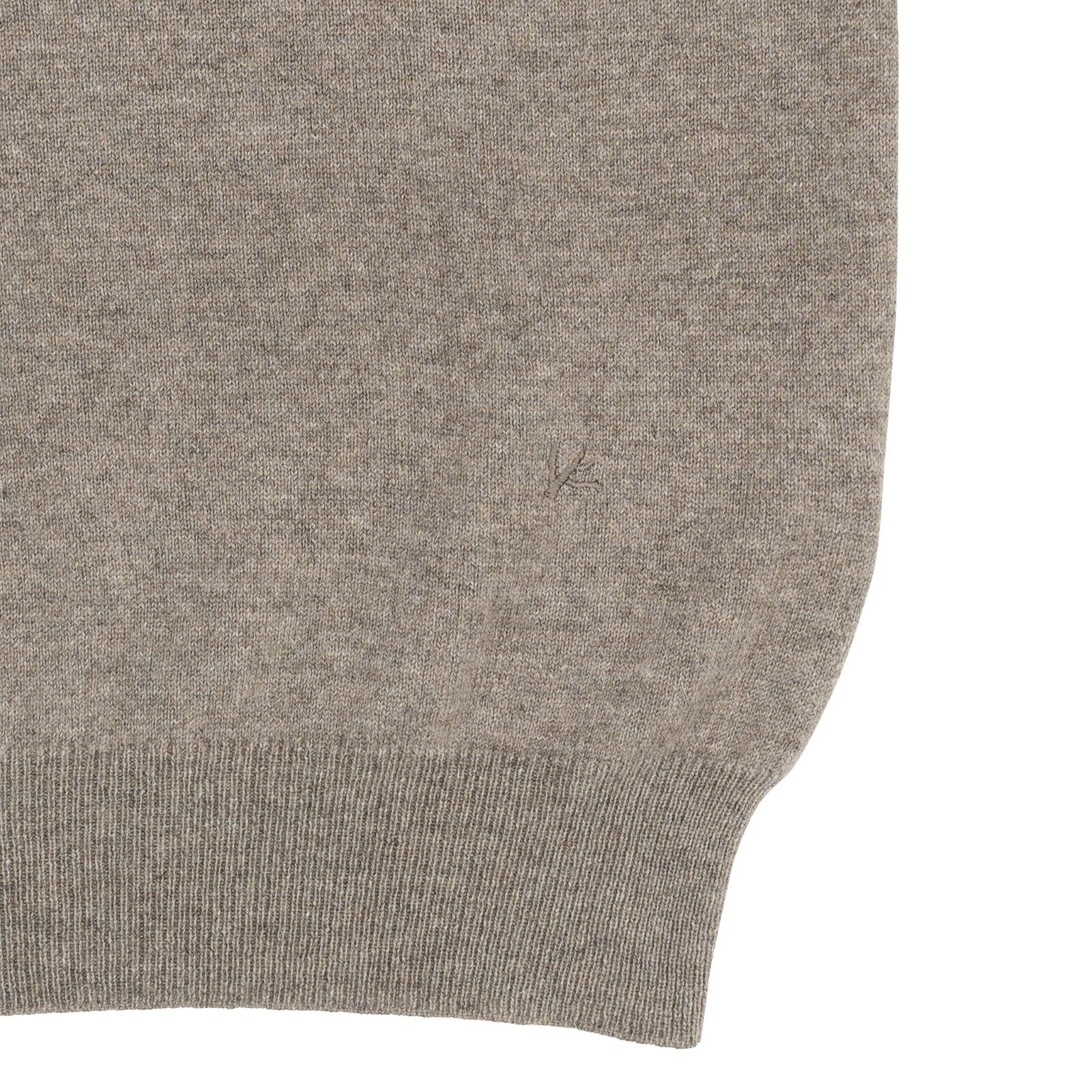 1600$ ISAIA NAPOLI Dove Gray Knit Sweater Turtleneck 100% Cashmere Size M