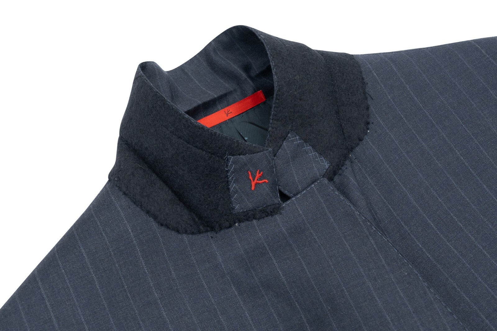 $5900 ISAIA "Made to Measure" Striped Blue Suit Wool 56 US / 66 EU