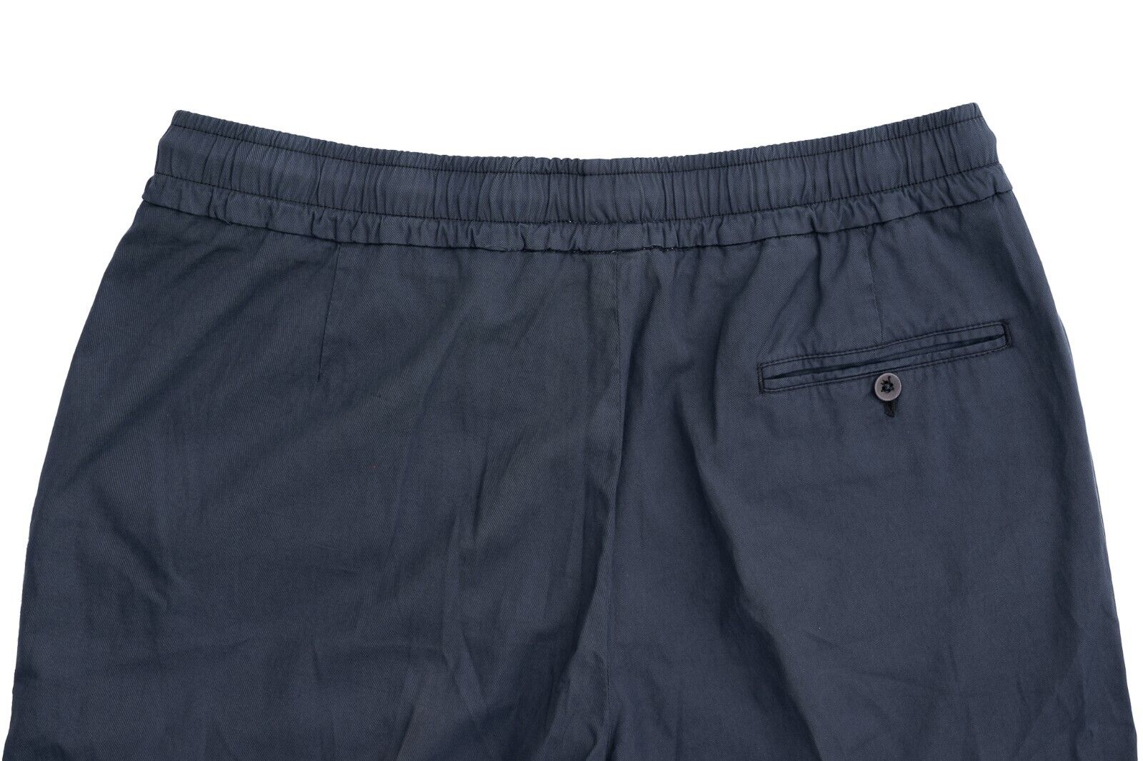 650$ ISAIA NAPOLI Blue Drawstring Sport Short Pant Cotton Blend