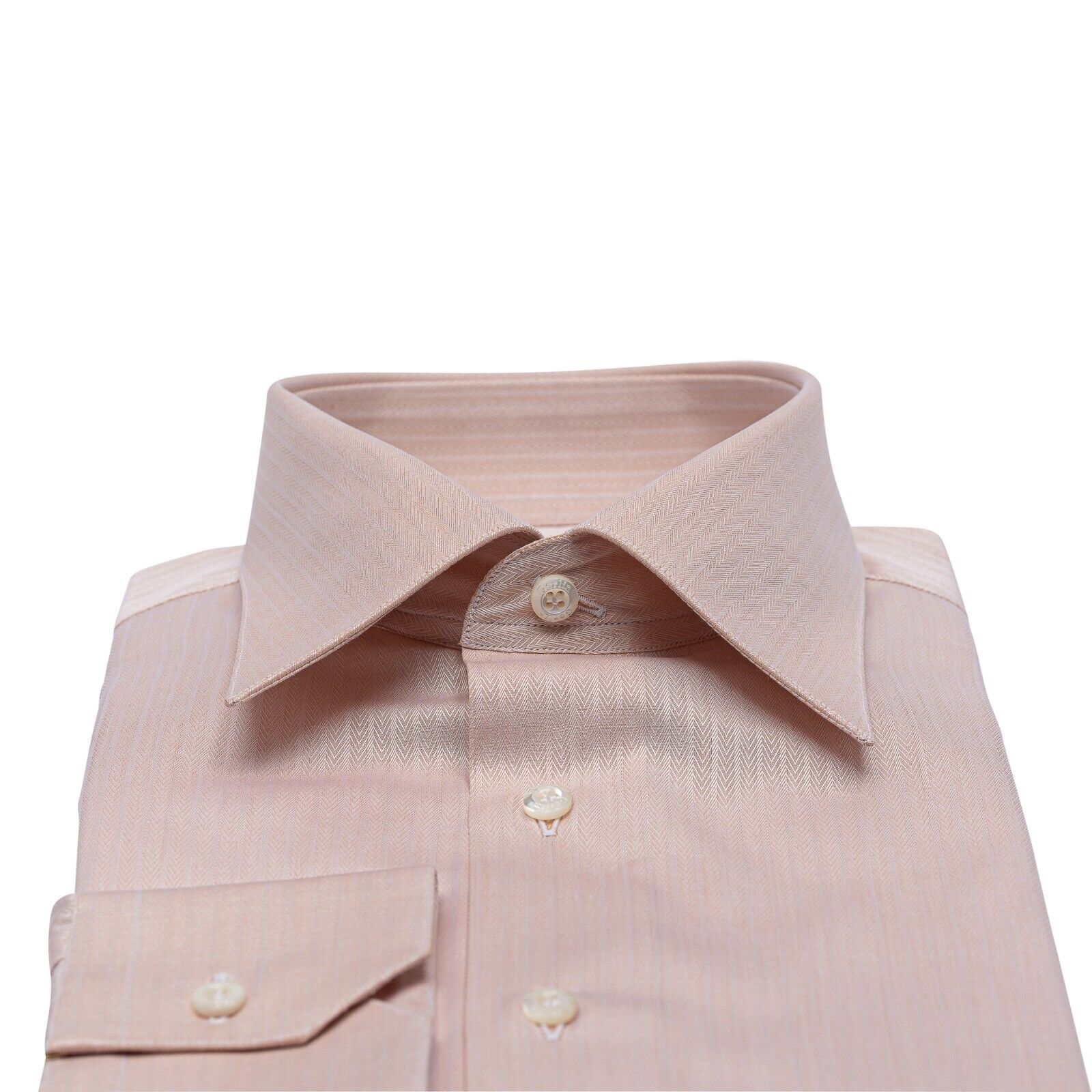 690$ LUXURY GERLIN Shirt Light Peach ALUMO Cotton 1G ZILLI
