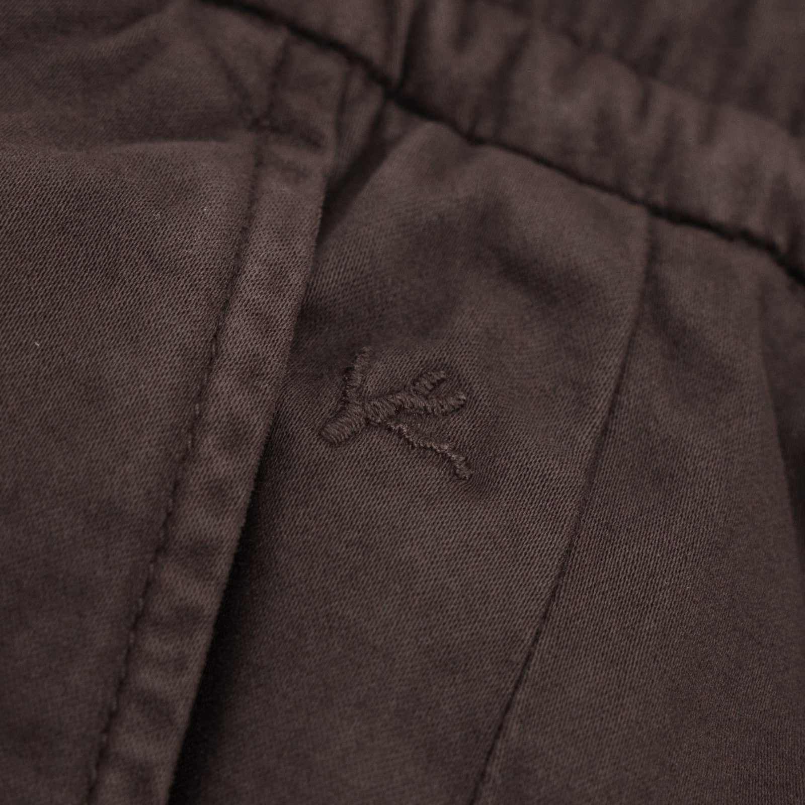 1290$ ISAIA NAPOLI Brown Drawstring Pant Cotton - Cashmere Relaxed 44 US / 60 IT