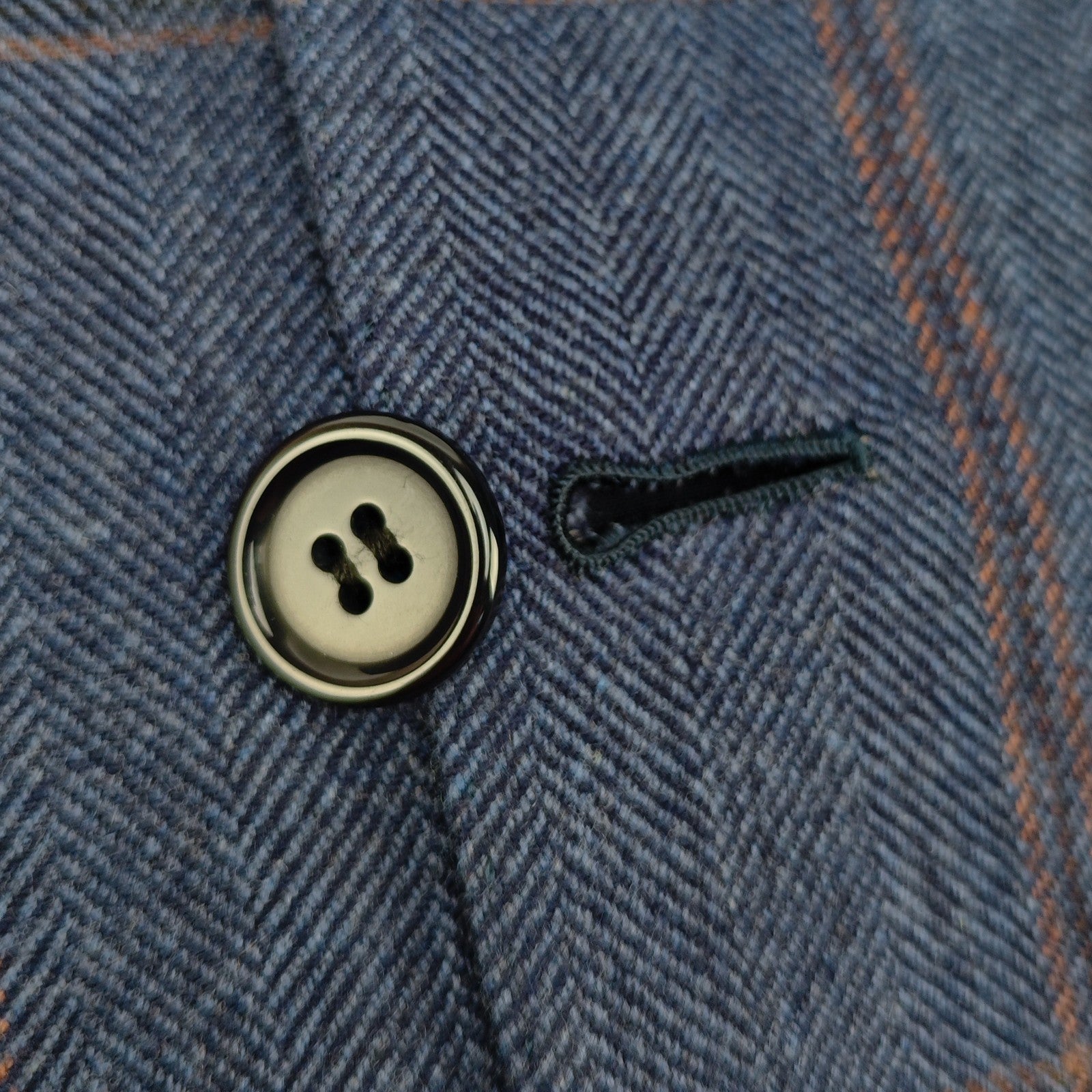 4800$ BRIONI Sport Coat Blue Windowpane Wool Super 150’s 3/2 Roll 40 US / 50 IT