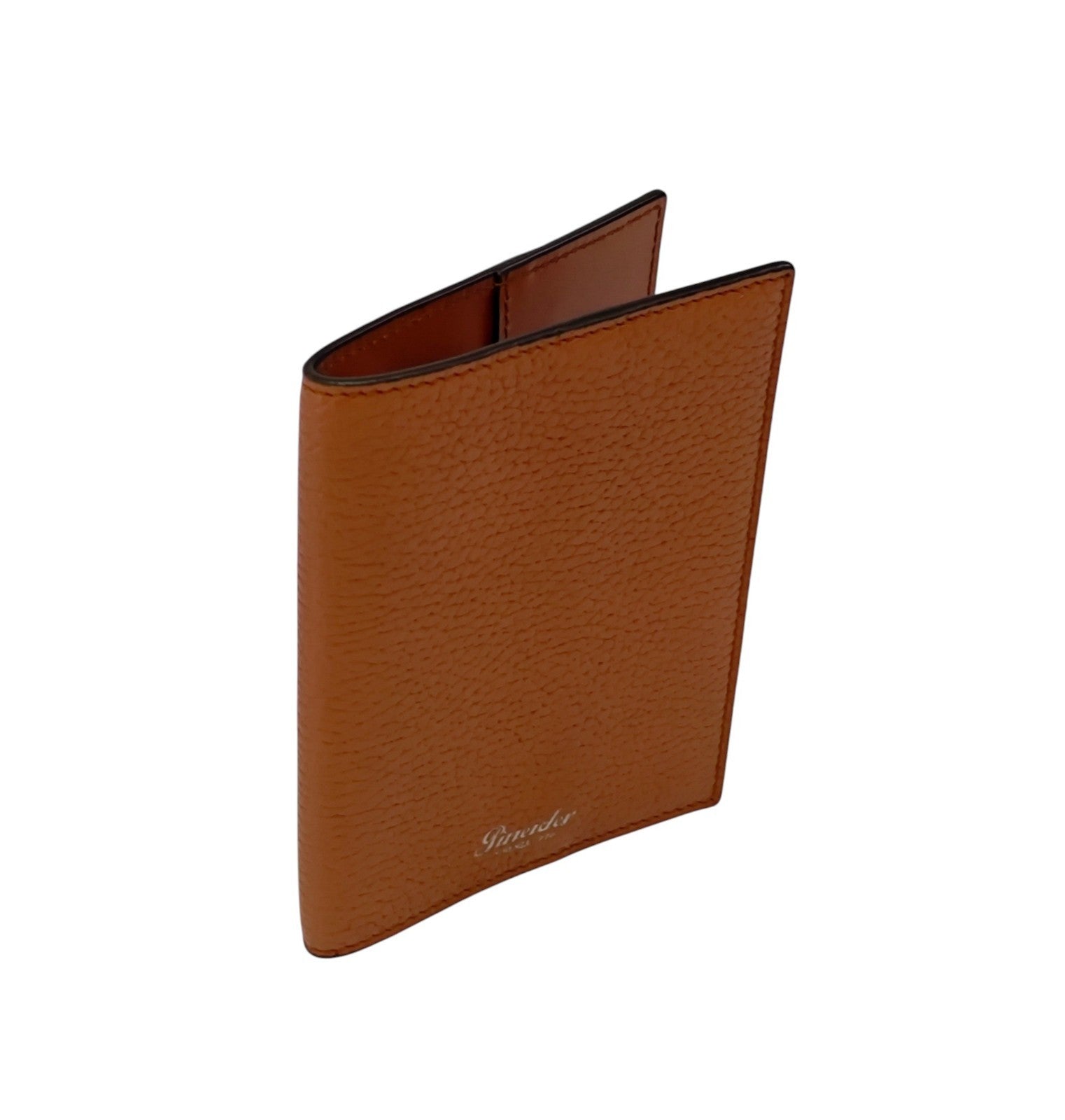 220$ PINEIDER FIRENZE 1774 "Bottolato" Passport Holder Grain Calf Brick Brown