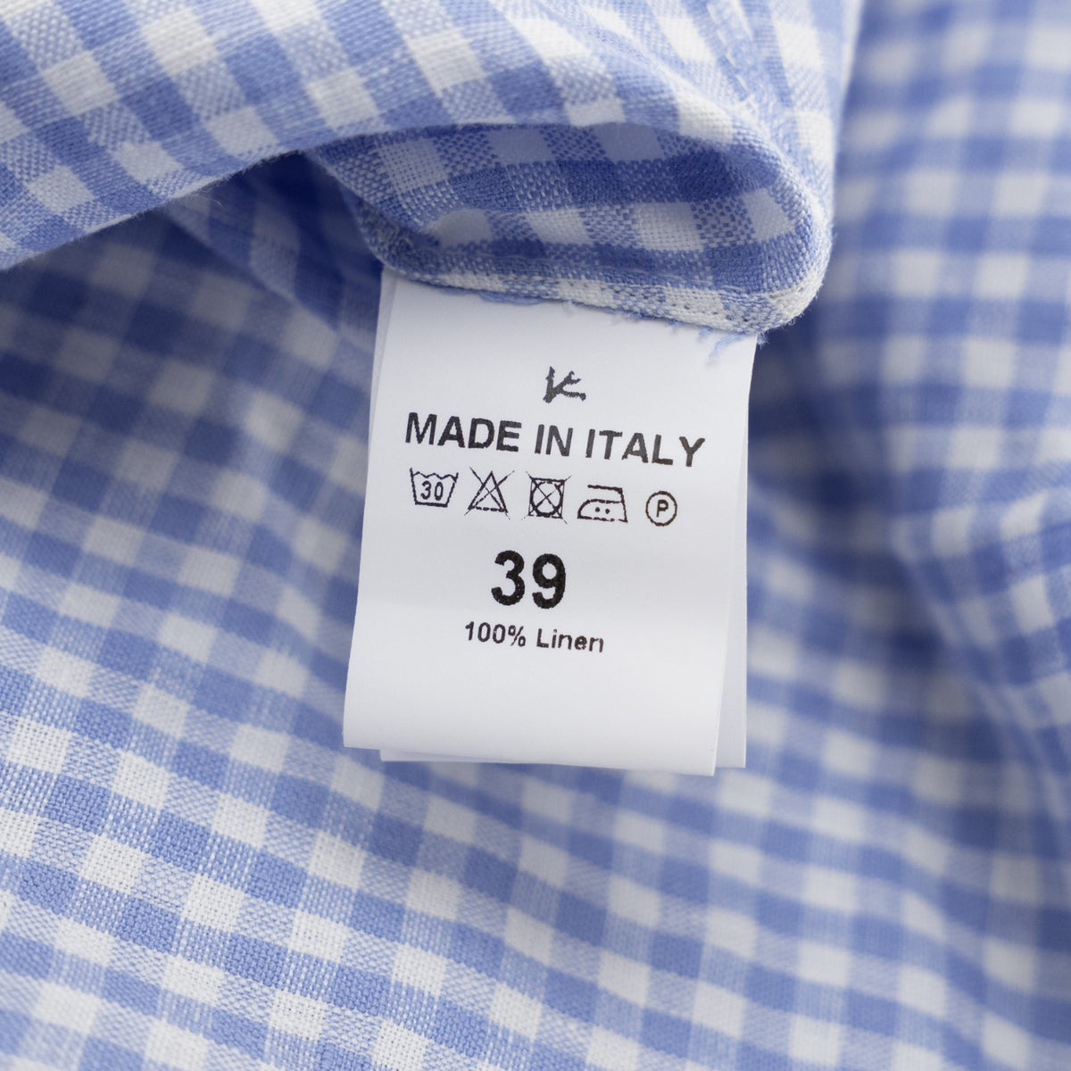 765$ ISAIA NAPOLI "Mix" Violet Dress Shirt Hand-Sewn 100% Linen 15.5 - 39