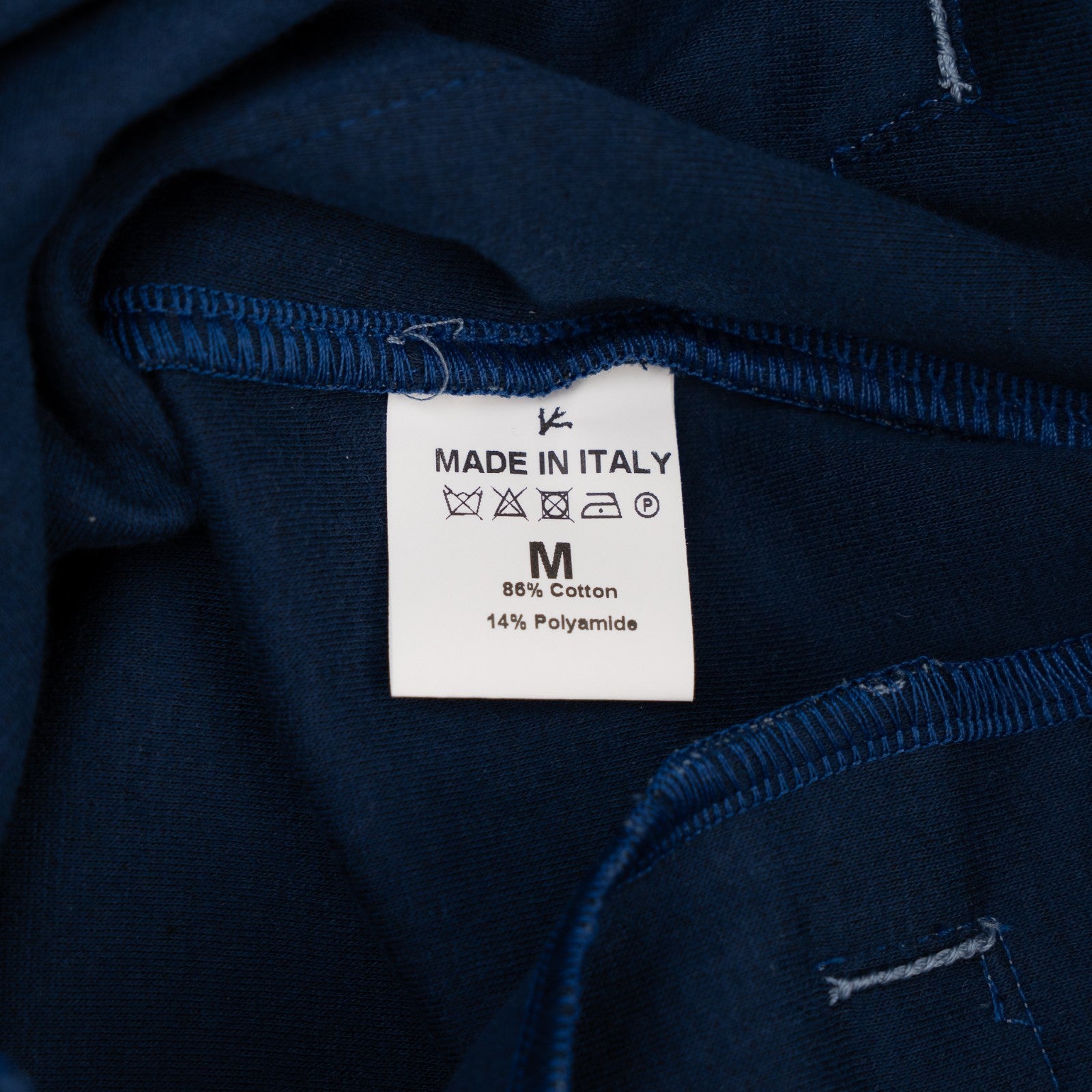 1200$ ISAIA NAPOLI Aviator Blue Drawstring Track Pant Jersey Cotton Size M