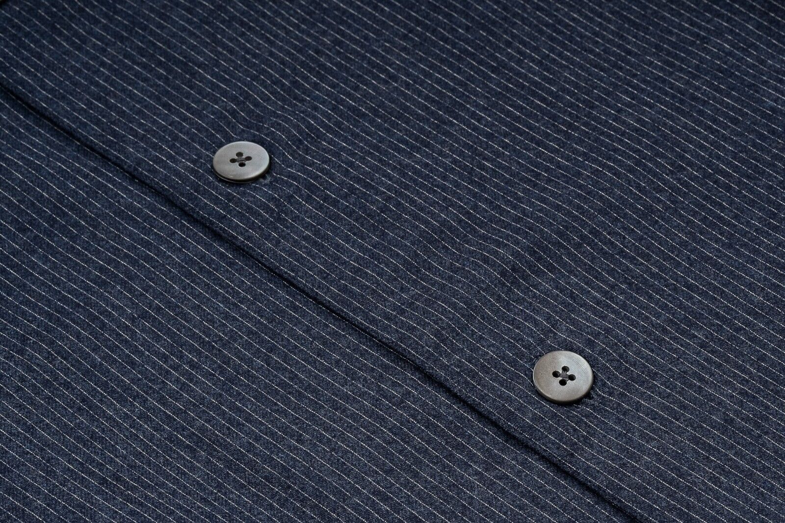 1400$ LUXURY MAROL BOLOGNA Hand-Sewn Shirt Blue LORO PIANA Wool 15.5 - 39