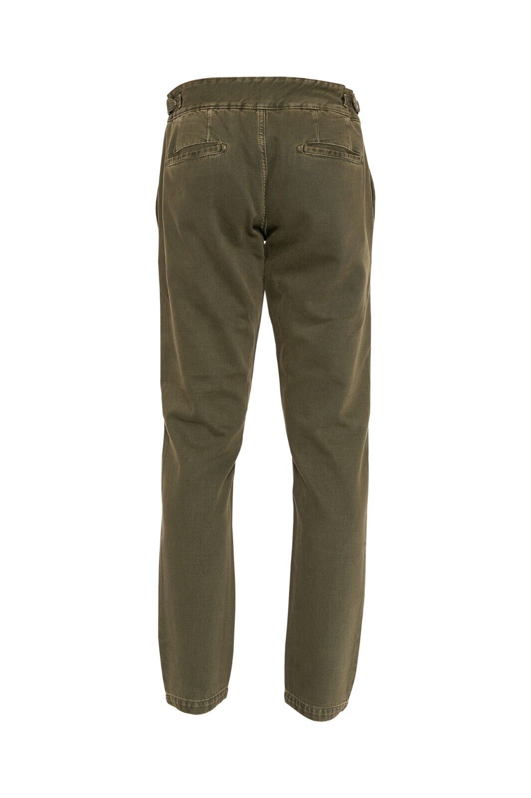 690$ ISAIA NAPOLI "CASALNUOVO" Trouser Green Denim Jeans Pant Drill Dyed Cotton