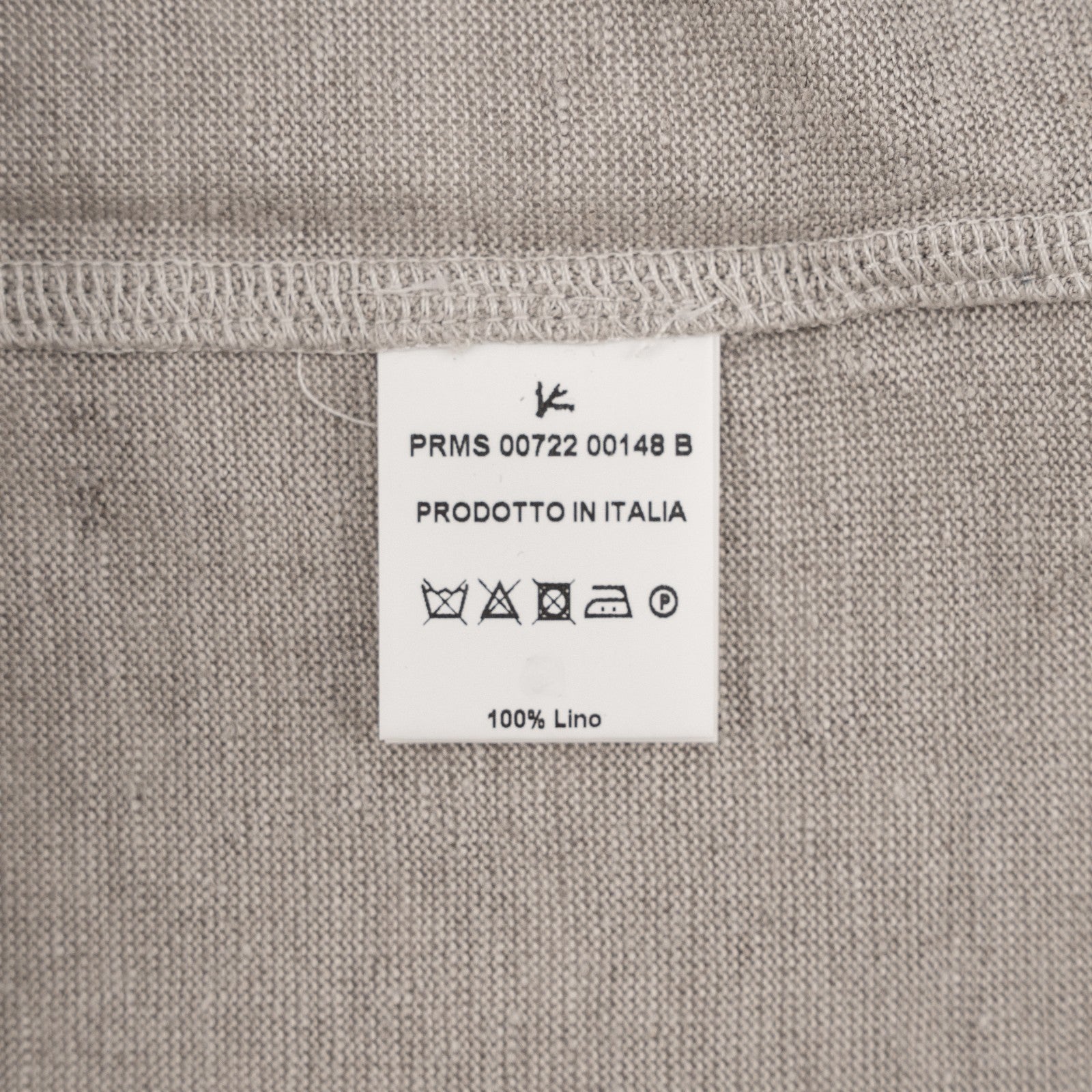 750$ ISAIA NAPOLI Sand Short Sleeve Handmade T-Shirt 100% Linen