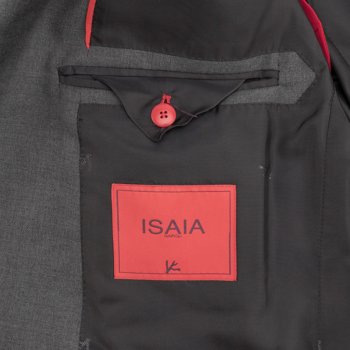 $7120 ISAIA "Gregorio" Gray Suit Hand-Sewn Aquaspider Water Repellent Wool