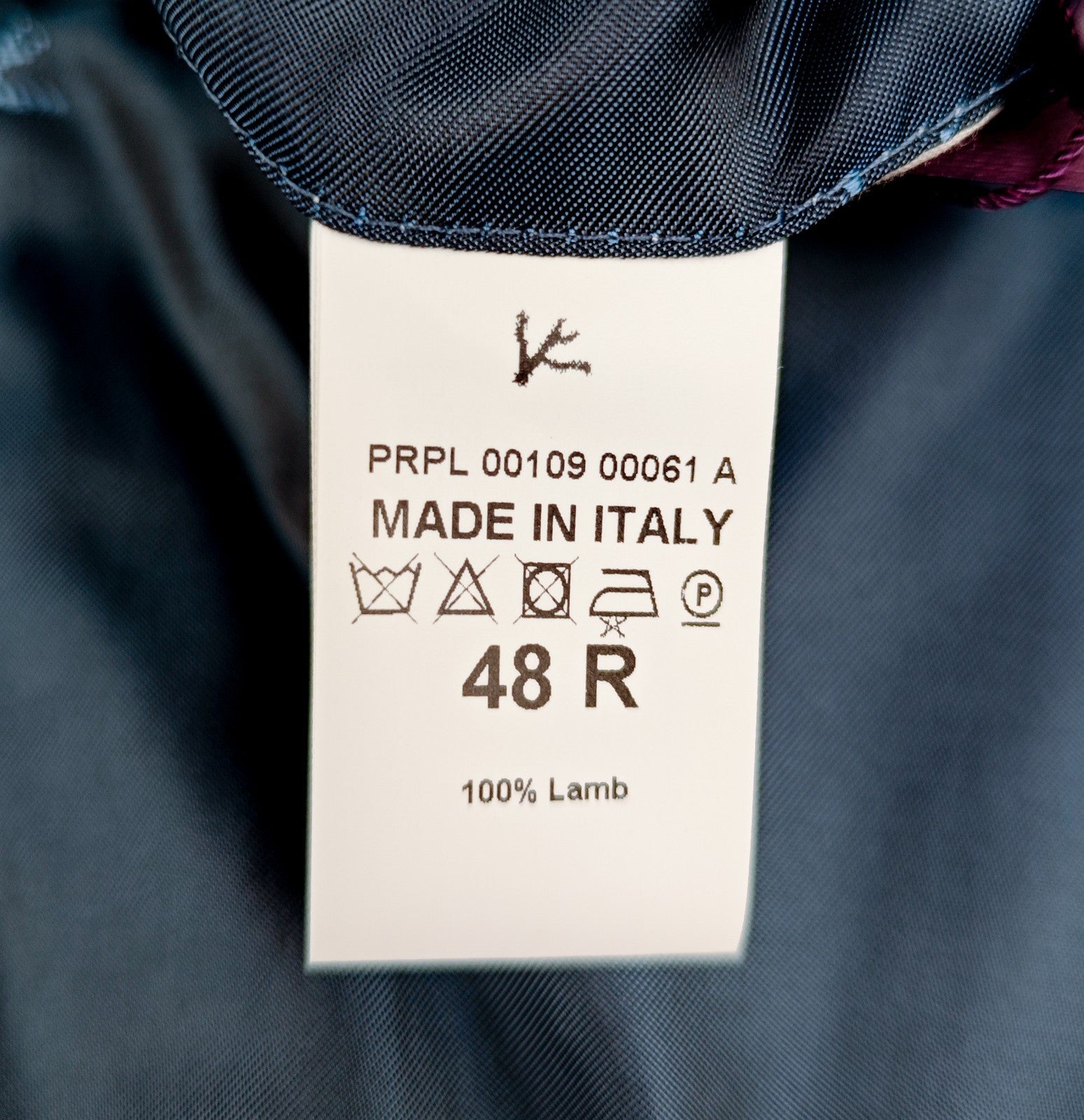 7100$ ISAIA Blue Jacket Sport Coat 100% Suede Lambskin Leather 38 US / 48 EU