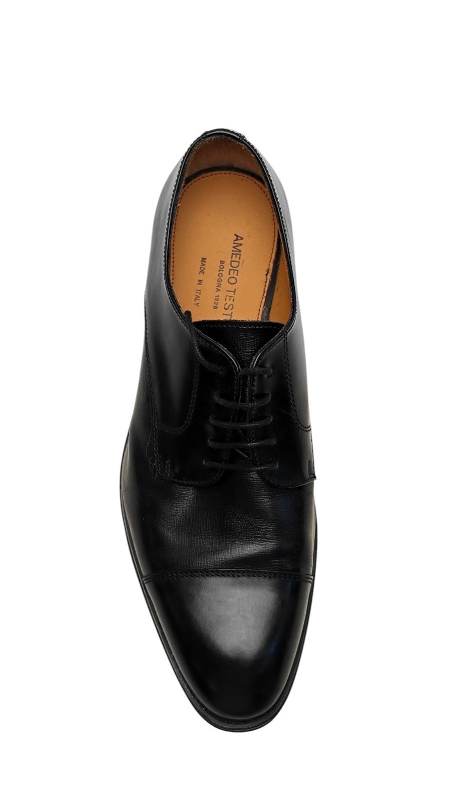 1450$ TESTONI "Valdobbiadene" Derby Shoes Black Lux Calf 10 UK / 11 US / 44 IT
