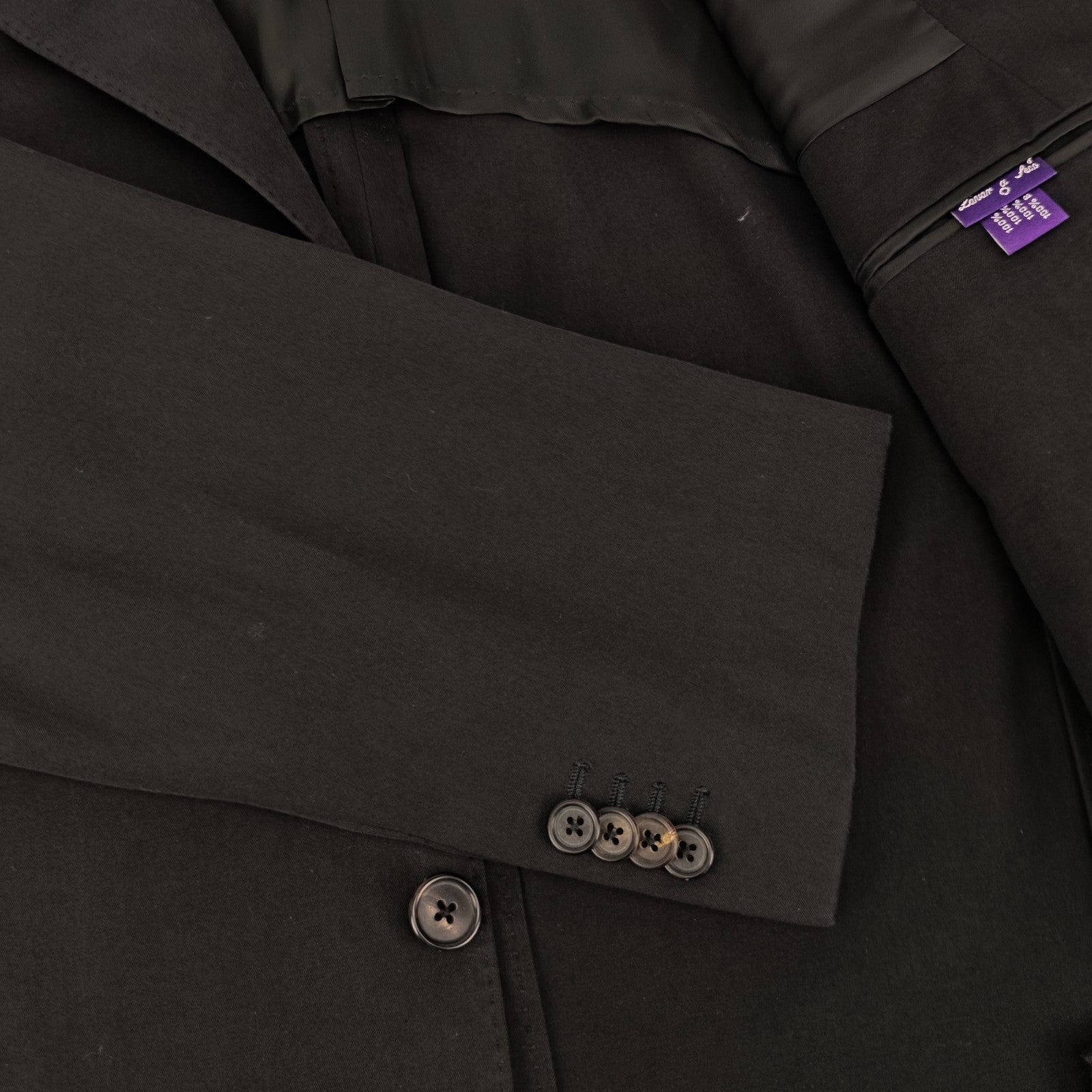 2500$ RALPH LAUREN Purple Label Black 100% Cotton Sport Coat Made in Italy