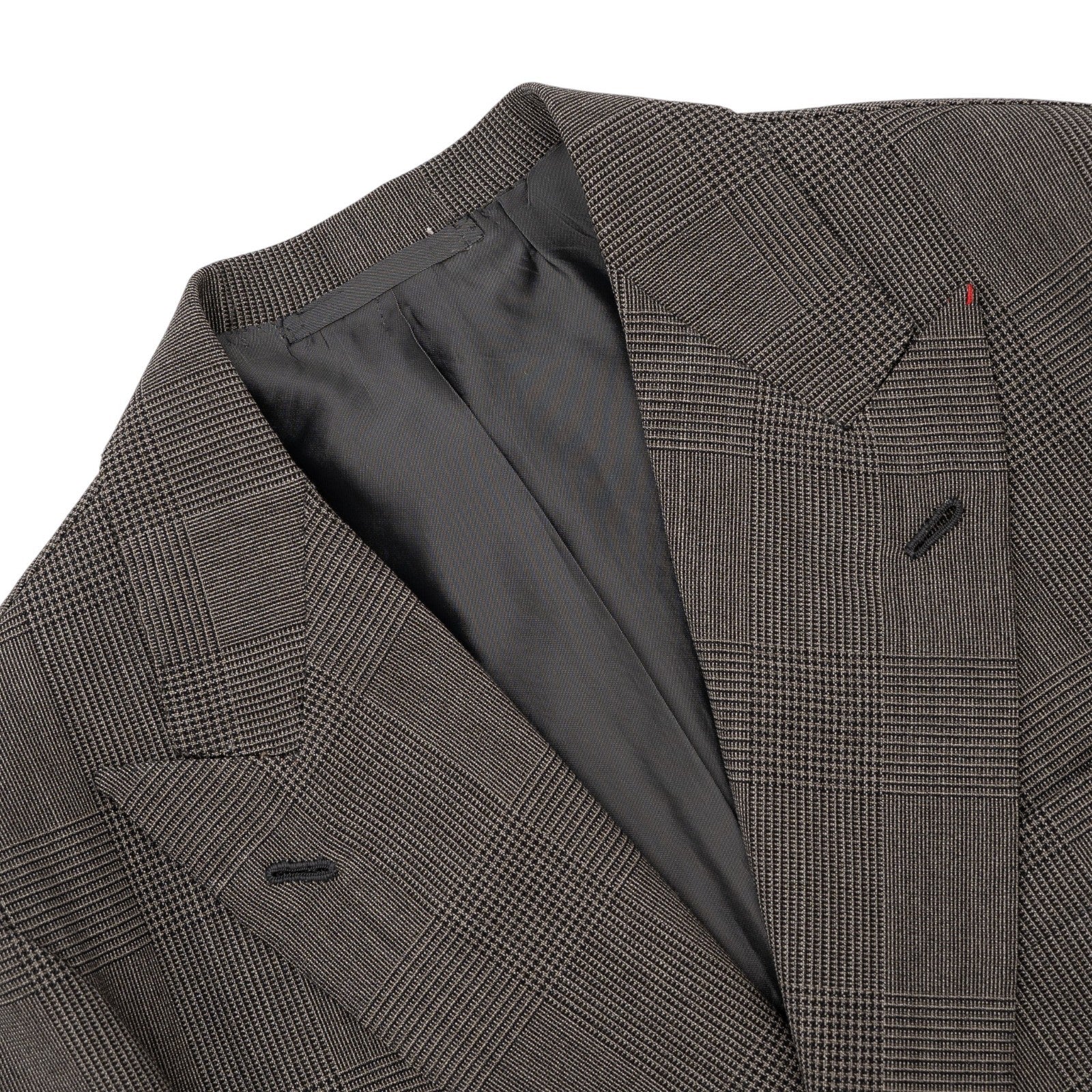 Sartoria DALCUORE NAPOLI Hand-Sewn Suit Double Breasted Wool Gray 38 US 48 EU