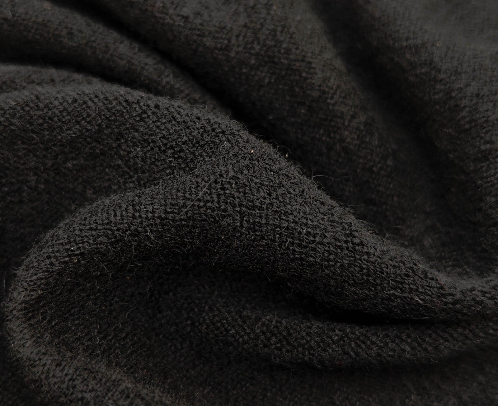 2800$ DELLA CIANA CASHMERE Black Bomber Zip Jacket Suede Leather - Cashmere