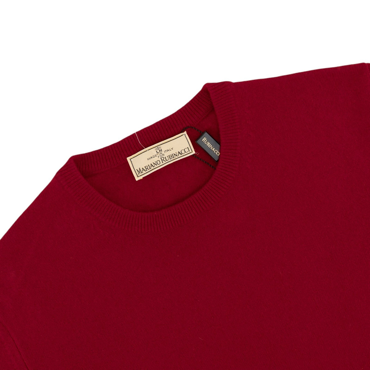 820$ RUBINACCI NAPOLI Red Sweater Ultra Soft 100% Cashmere 38 US / 48 EU