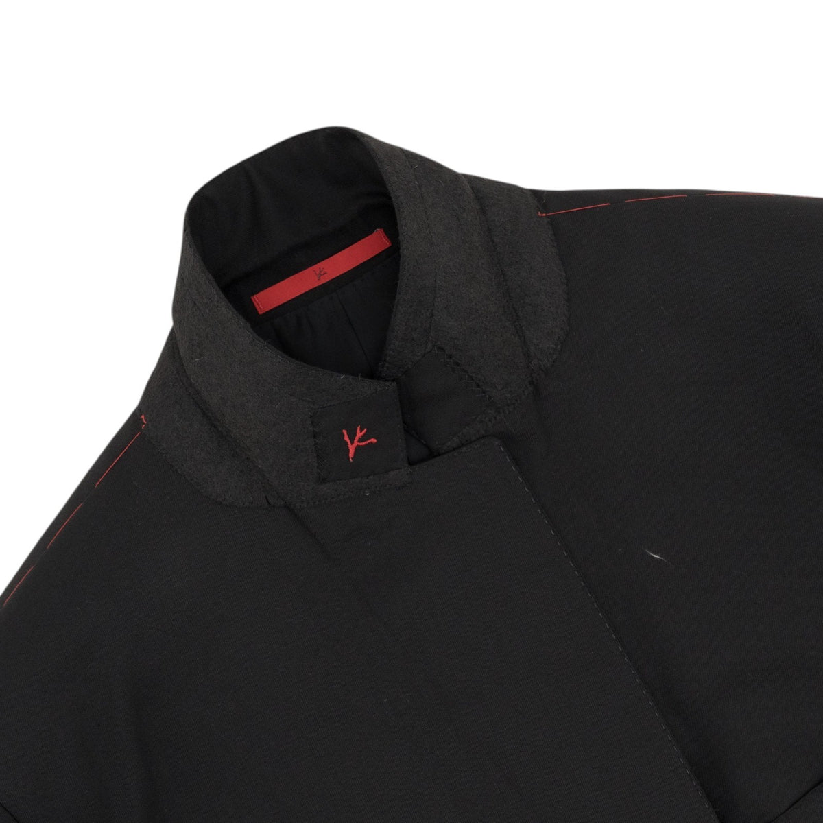 $7150 ISAIA "Sanita" Black Suit Hand-Sewn Fine Wool Aquaspider Water Repellent