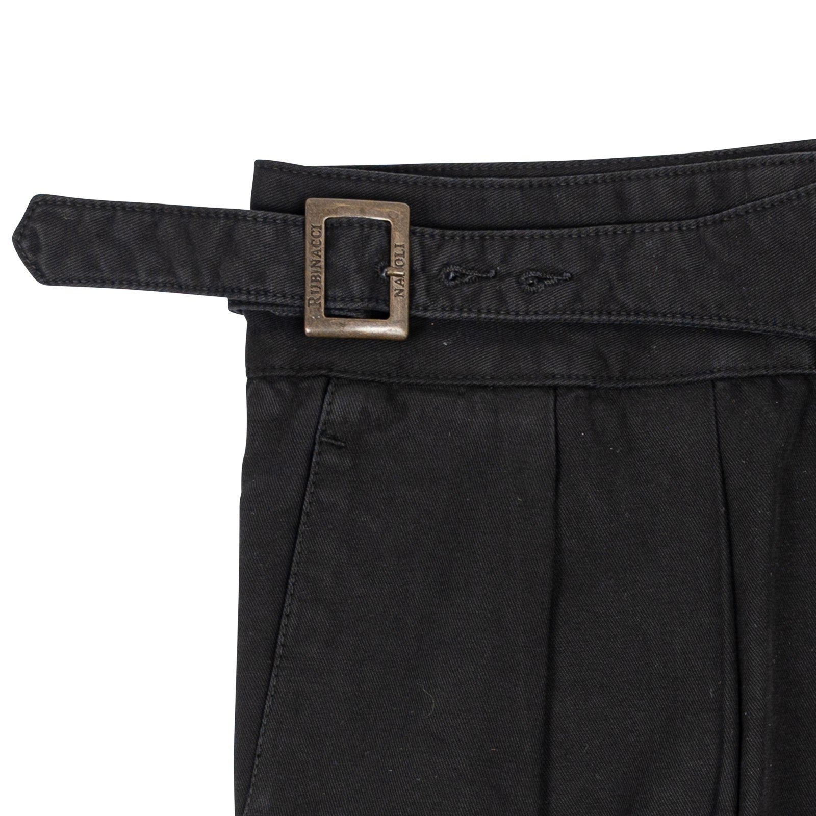 550$ RUBINACCI NAPOLI Manny Gurkha Black Short Pant Cotton