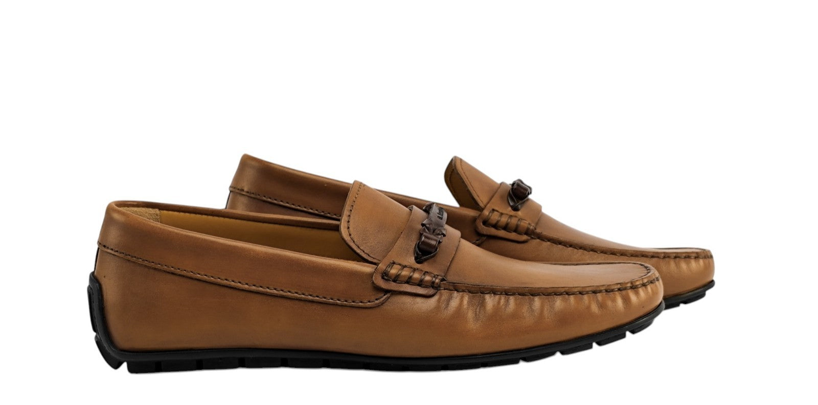 1200$ TESTONI Driver Loafer Shoes Top Calf Caramel 8 UK / 9 US / 42 IT