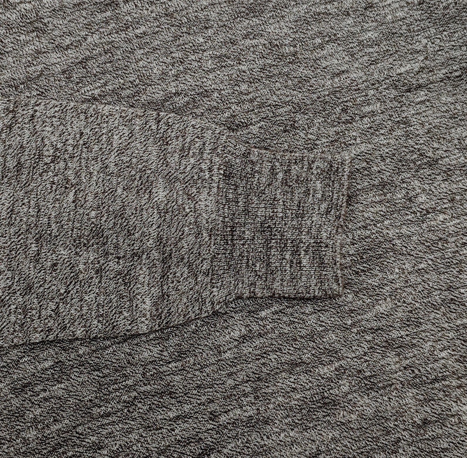 1650$ ISAIA NAPOLI Gray Beige Polo Sweater Knit Soft Cashmere - Silk - Linen M