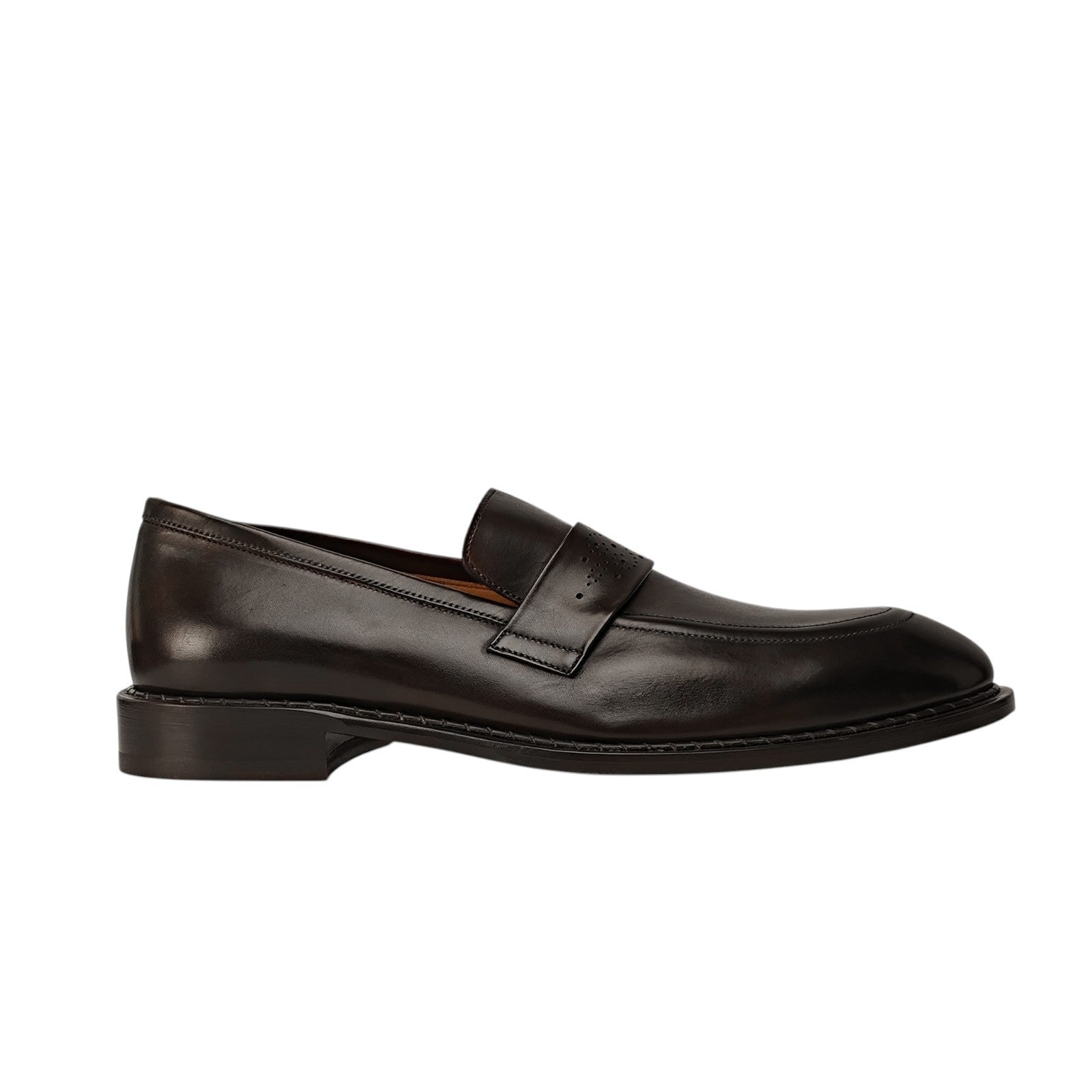 1300$ TESTONI Loafer BOLOGNESE CONSTRUCTION Lux Calf Cigar 8 UK / 9 US / 42 IT