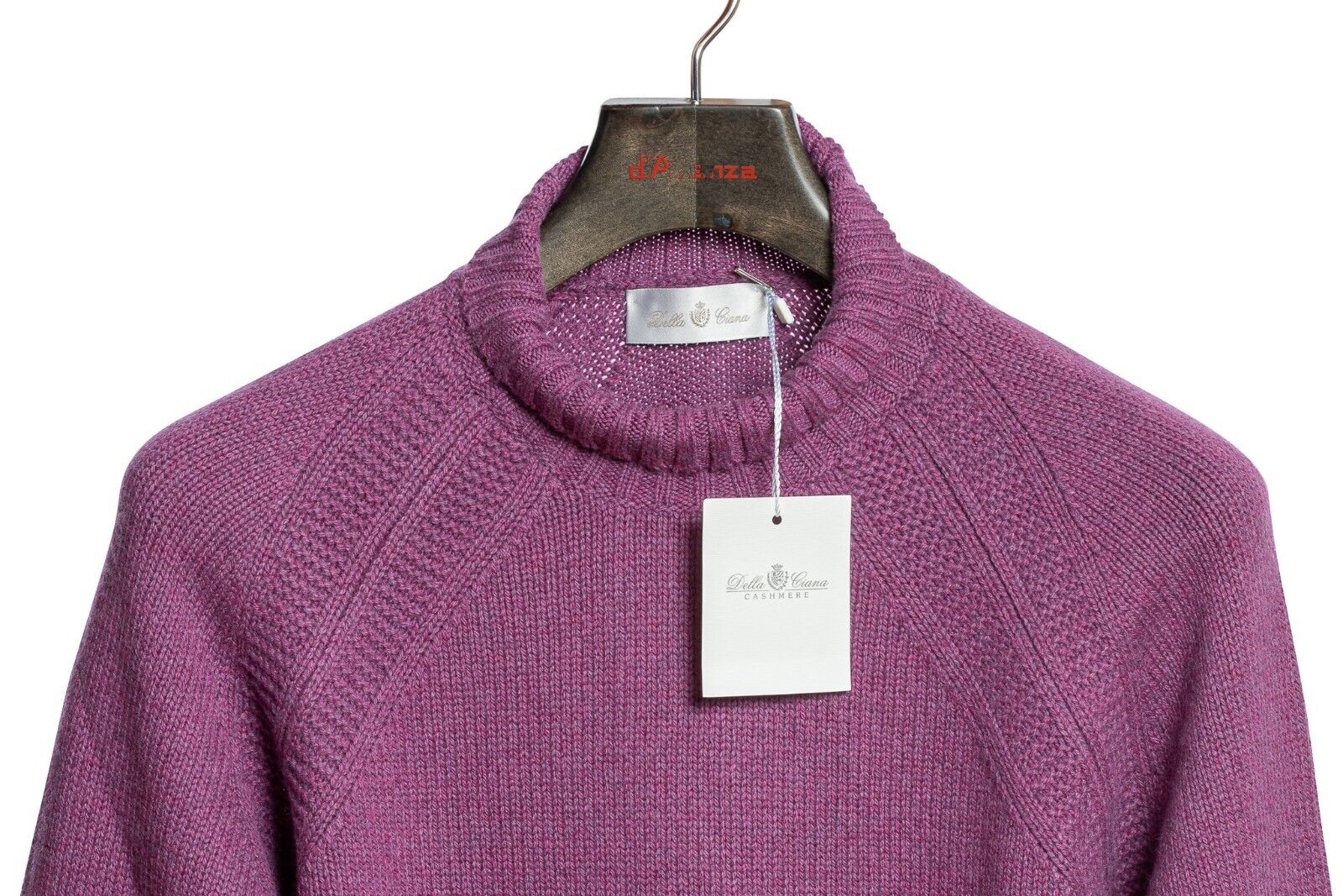 550$ DELLA CIANA CASHMERE Sweater Merinos Wool / Cashmere Turtleneck 38 US 48 EU