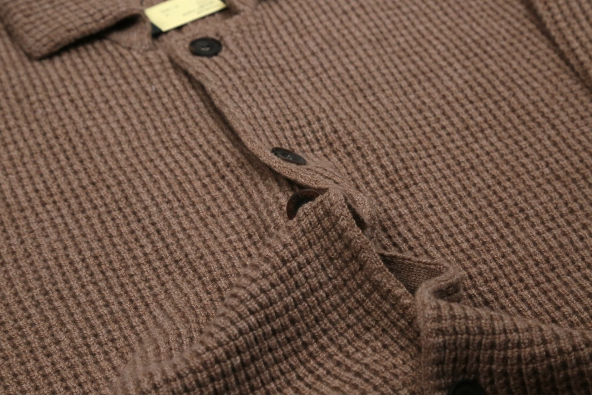 $1750 RUBINACCI NAPOLI Cardigan Jacket 100% Ribbed Cashmere Brown 40 US / 50 EU