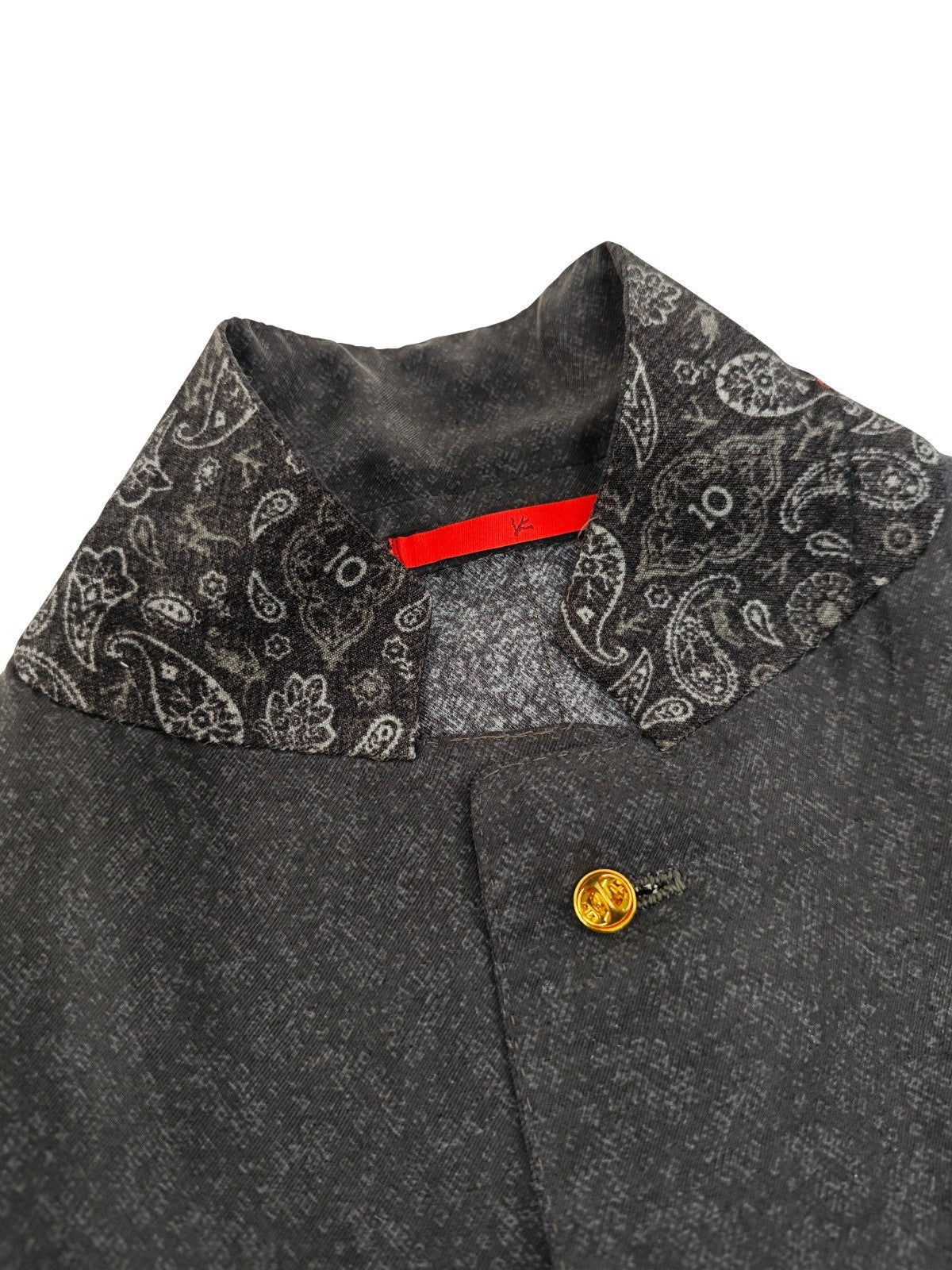 $5500 ISAIA NAPOLI "MARADONA 10" Gray Hand Sewn Jacket Sport Coat 100% Silk