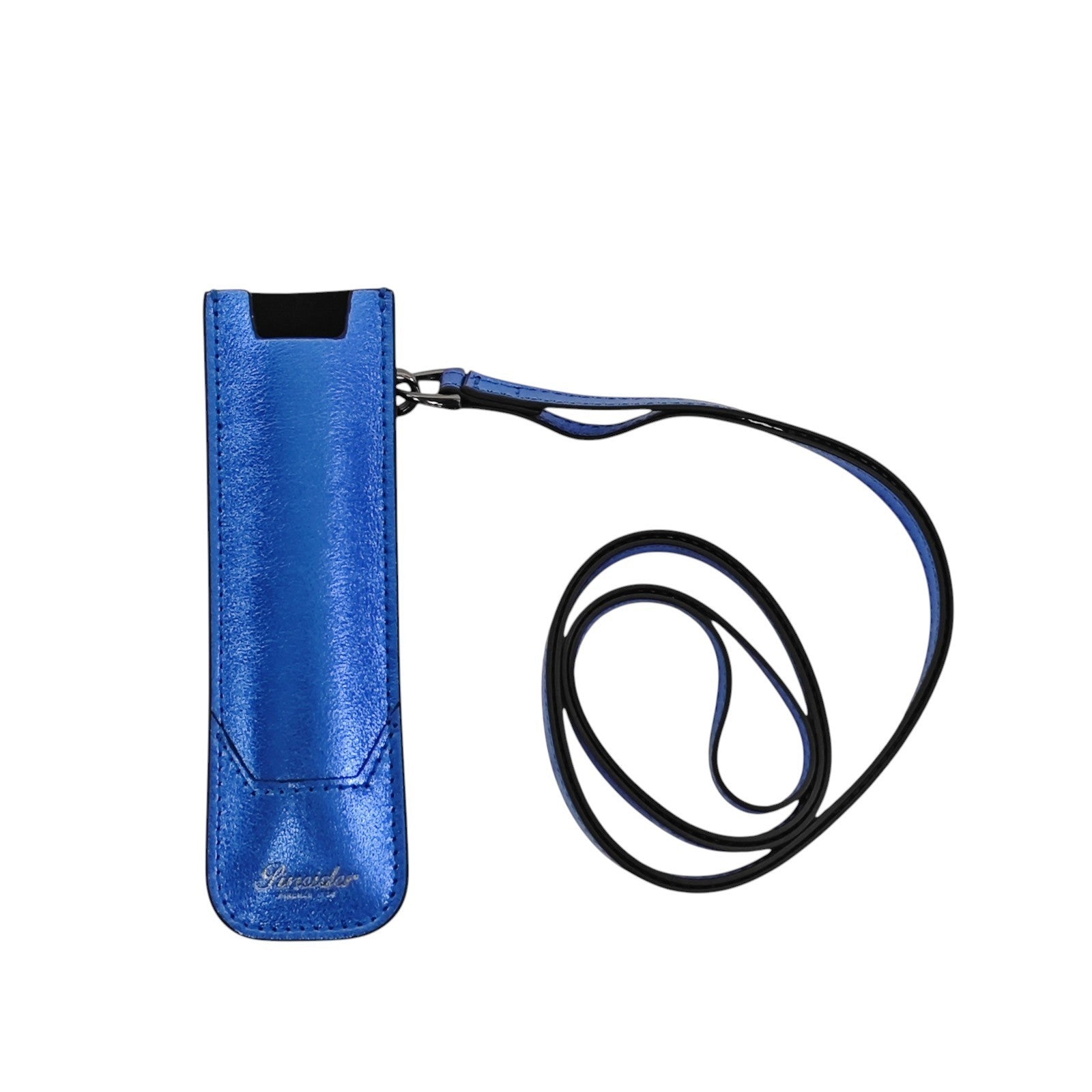 150$ PINEIDER FIRENZE 1774 "Metro Smooth" Pen Holder Calf Laminated Blue