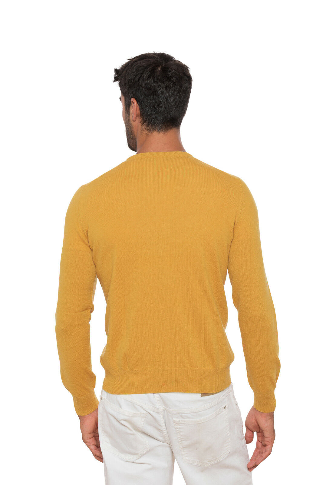 Italian Luxury Knitwear GRAN SASSO Sweater Mustard Pure Scottish Cashmere