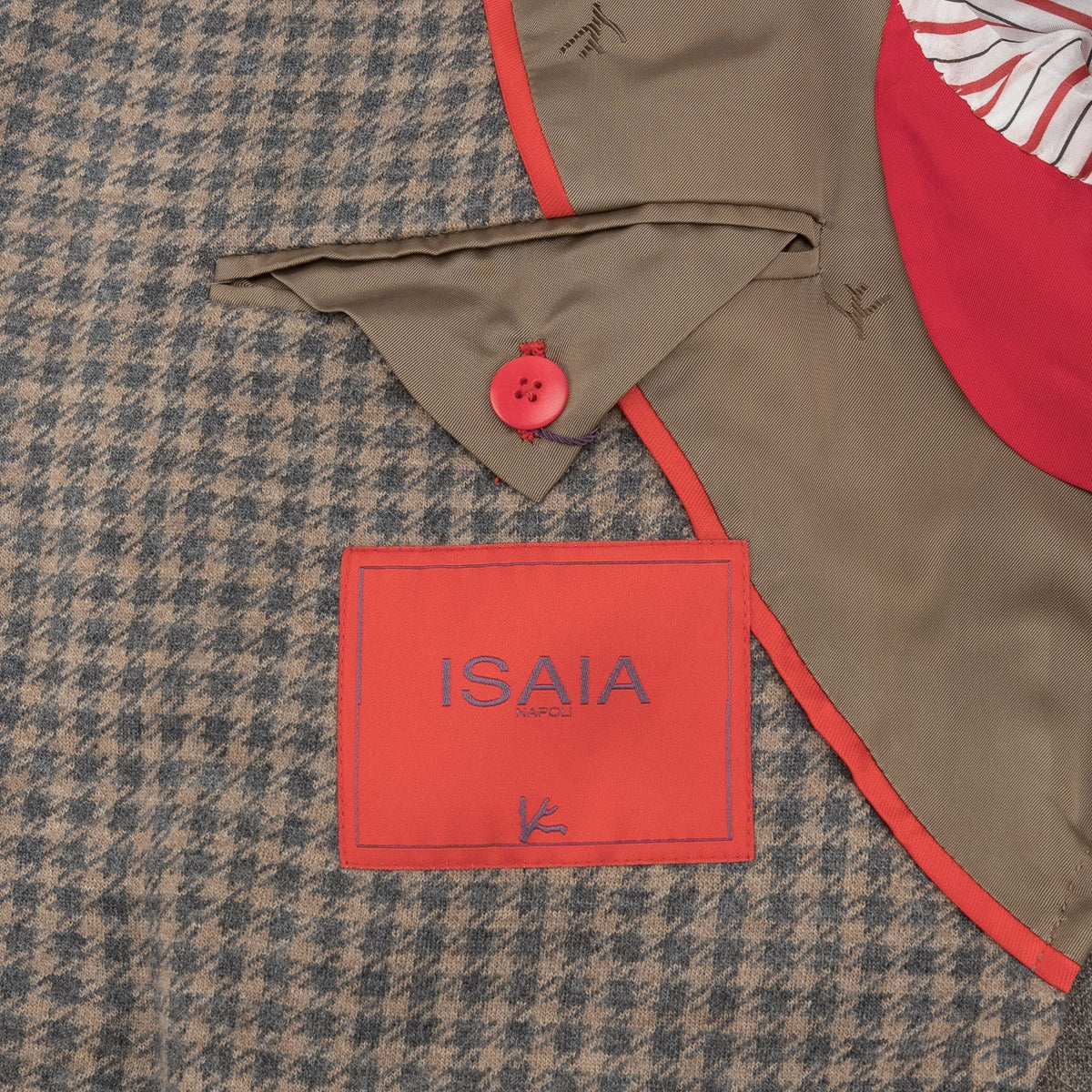 $6850 ISAIA NAPOLI "Capri" Beige Suit Flannel Wool - Drawstring 36 US / 46 EU 8R
