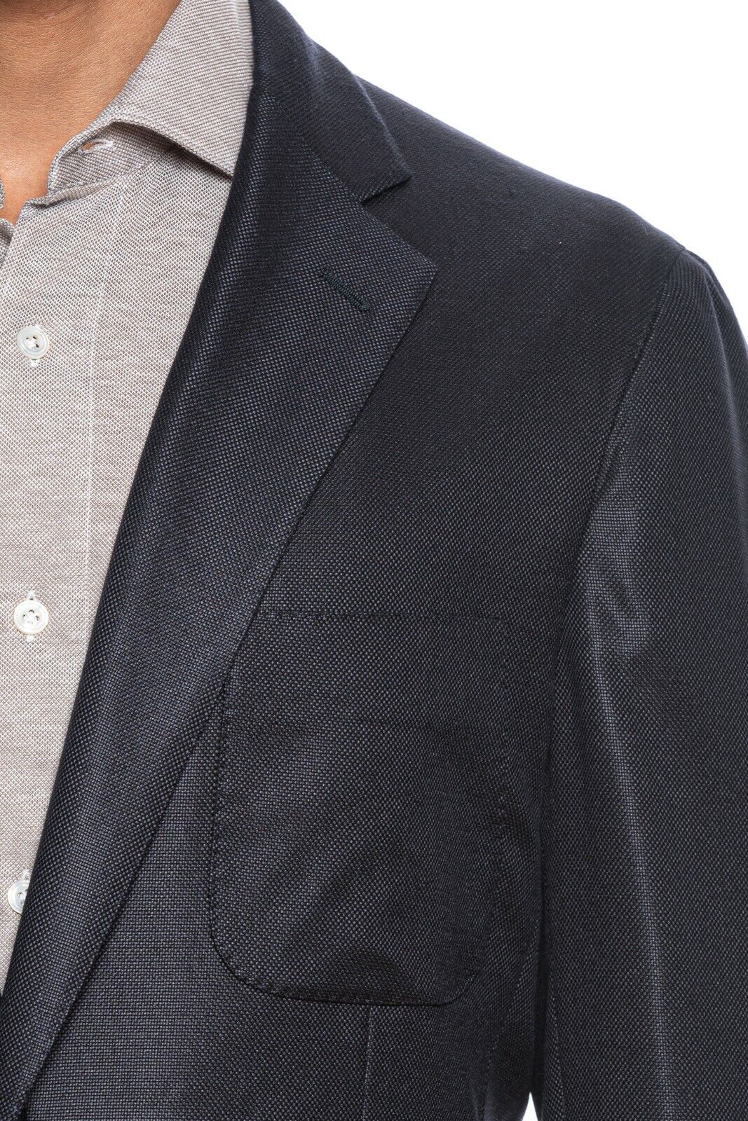 $2340 BELVEST Dark Blue Wool Silk Luxury Jacket 42 US / 52 EU Drop 7R F/W 2018