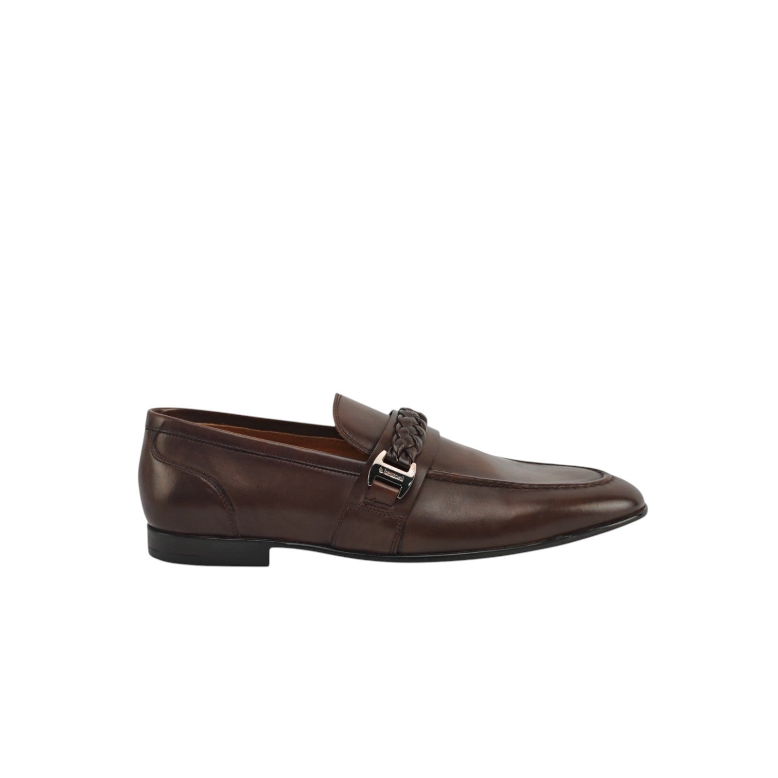1200$ TESTONI Loafer Shoes Burnished Calf Cigar Brown 8 UK / 9 US / 42 IT