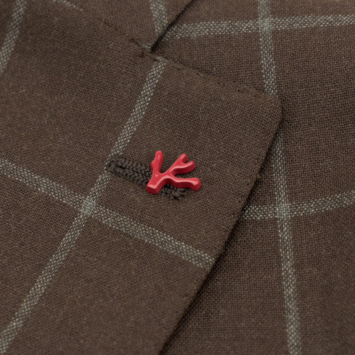 $6850 ISAIA NAPOLI "Marechiaro" Brown Suit Hand-Sewn Black Sheep Wool