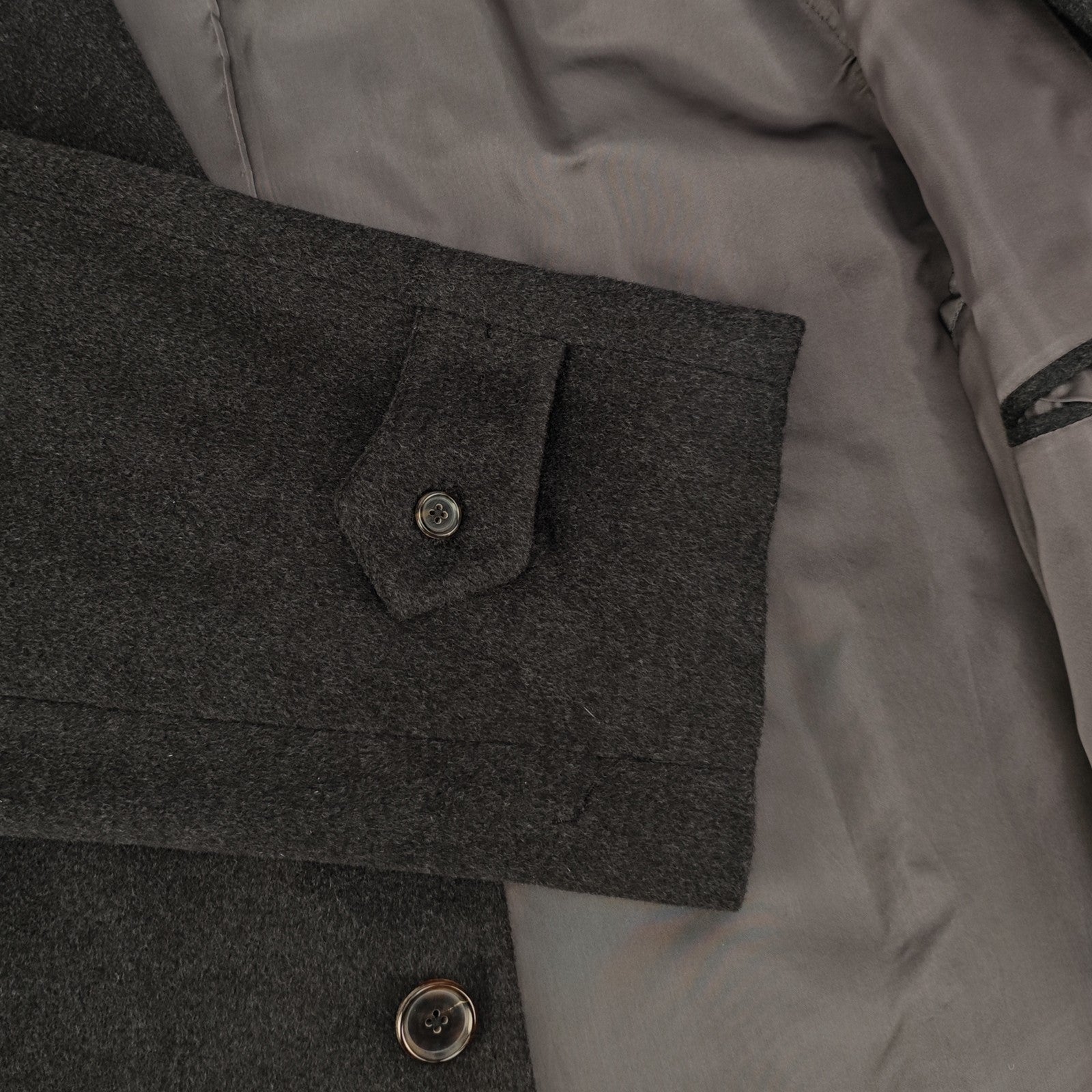 4900$ SARTORIA GEMMATI Belted Coat INNER MONGOLIA CASHMERE ZEGNA 44 US / 54 IT