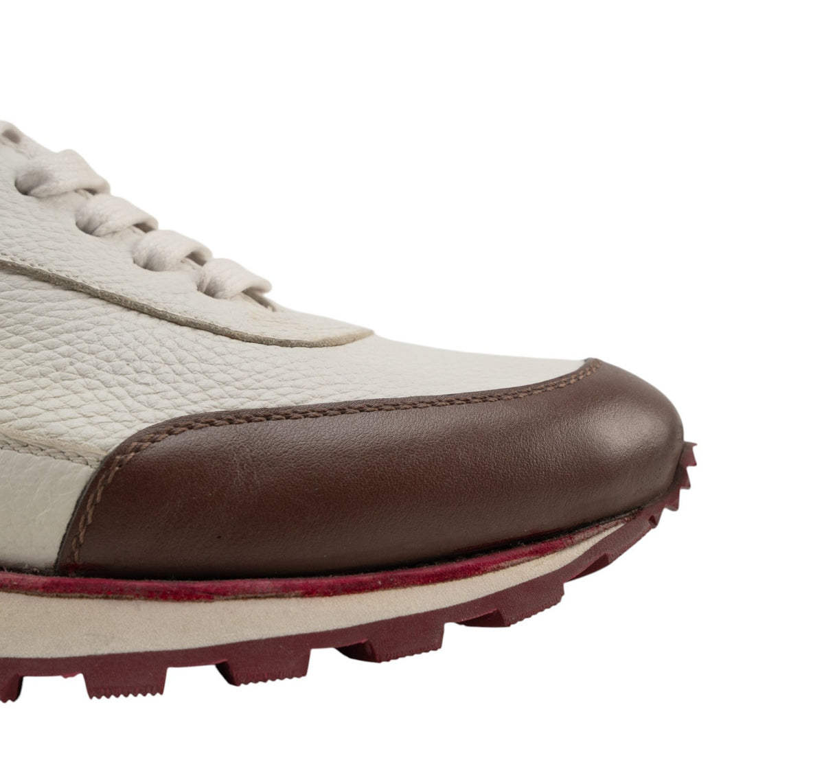 1200$ TESTONI "Piuma" Moena Sneaker Shoes Deer Calf Brown 8 UK / 9 US / 42 IT