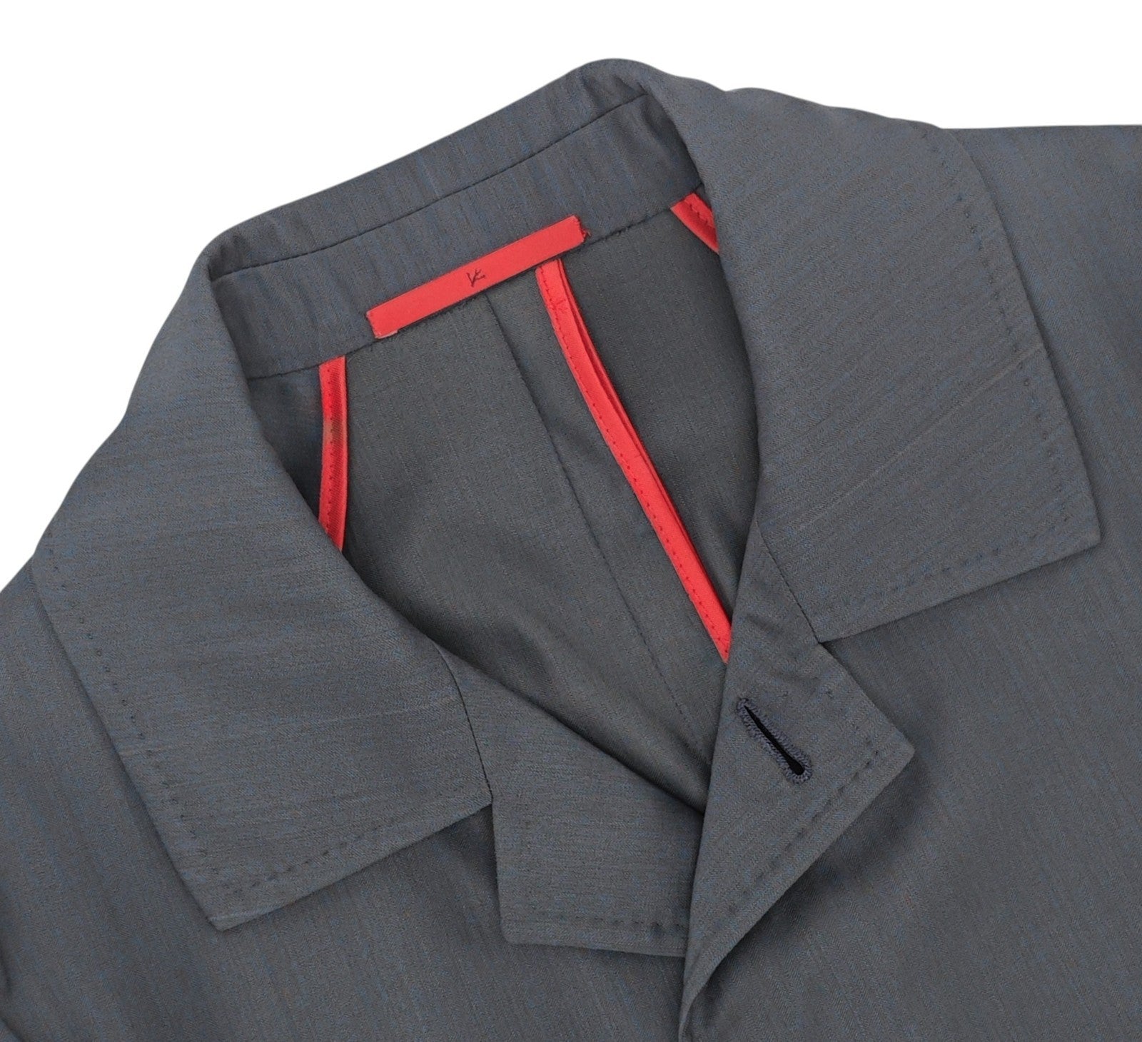 $4100 ISAIA NAPOLI Hand-Sewn Car Coat Herringbone Solaro Techno Wool