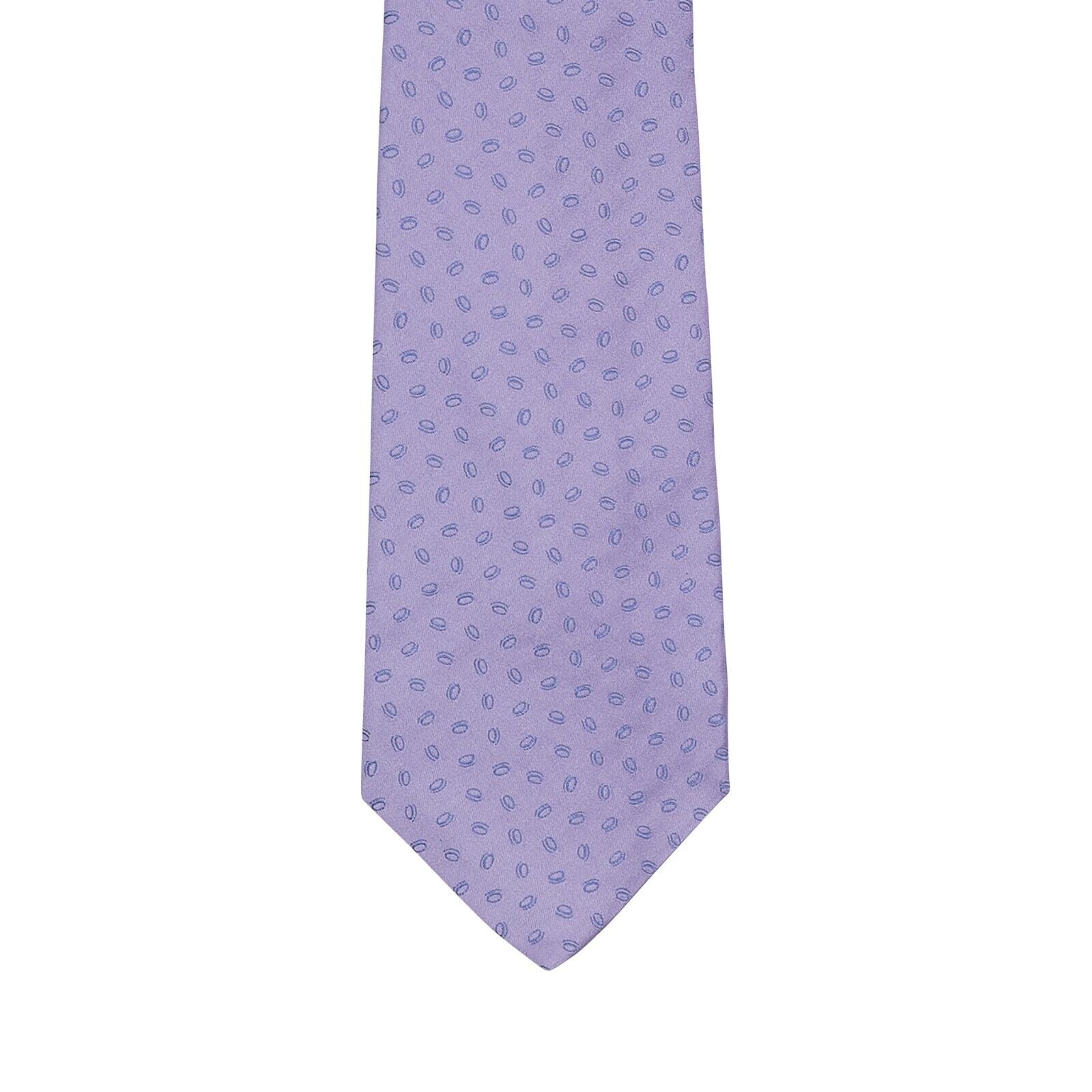 $330 KITON NAPOLI Hand-sewn 7 - Fold Tie Lilac 100% Silk 148cm - 8.5cm