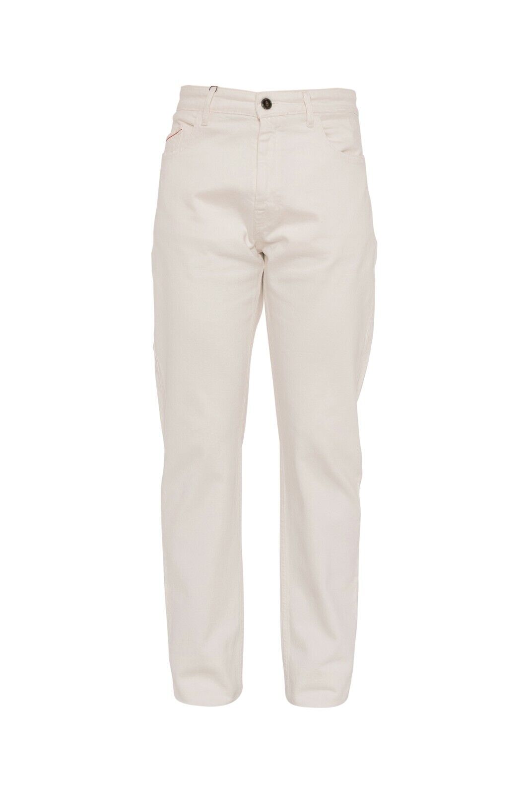 690$ ISAIA NAPOLI Ivory 5 Pockets Denim Jeans Trousers Pant Cotton 32 US / 48 EU