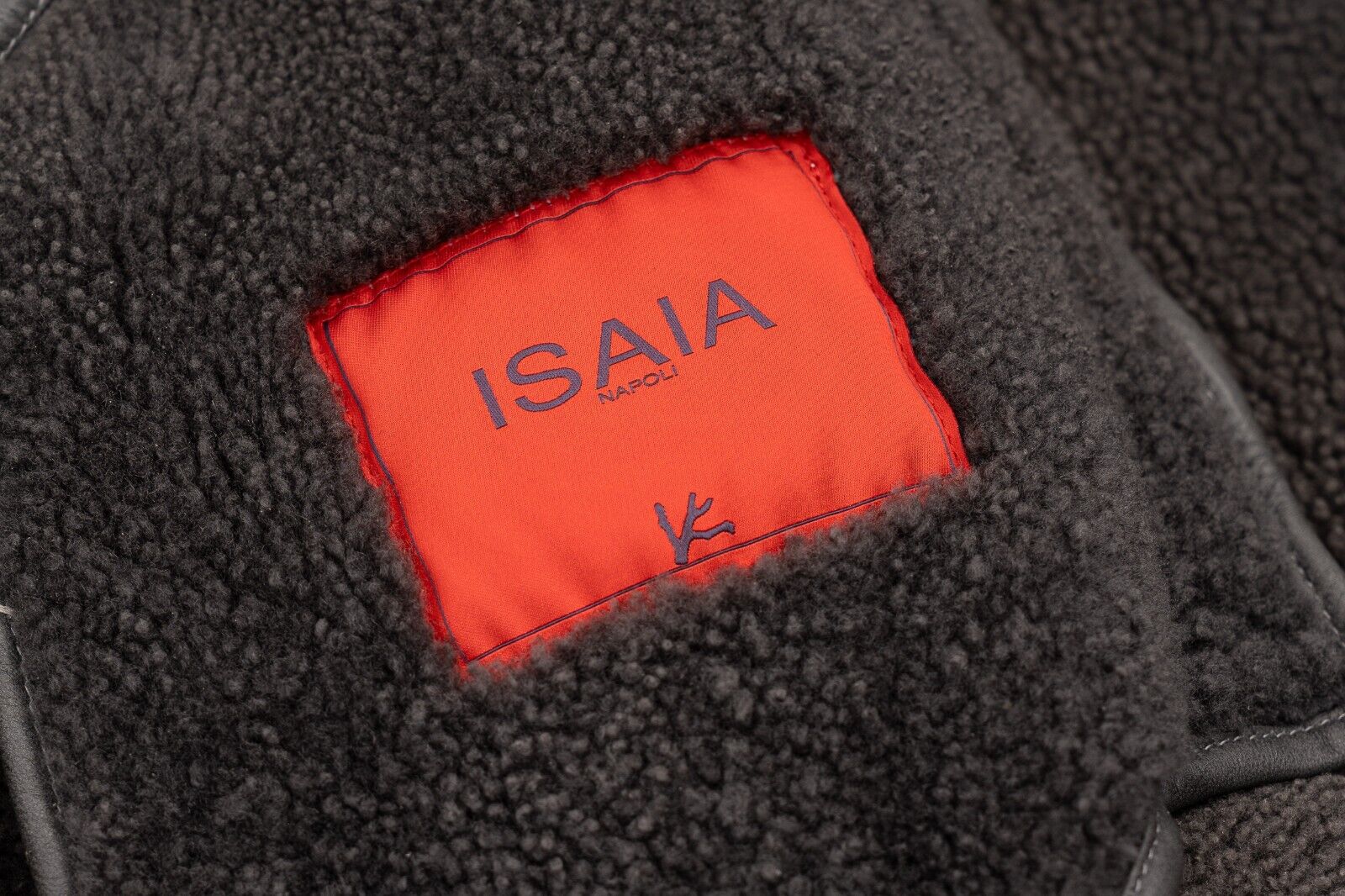 7400$ ISAIA NAPOLI Beige Shearling Jacket Coat 100% Lambskin Leather 38 US 48 EU