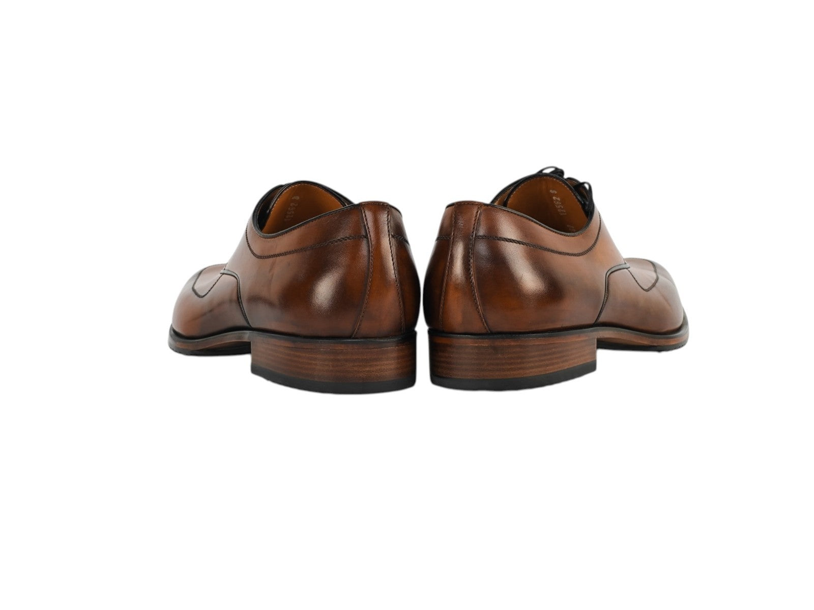 1100$ TESTONI Black Label Oxford Shoes Calf Caramel Shaded 8 UK / 9 US / 42 IT