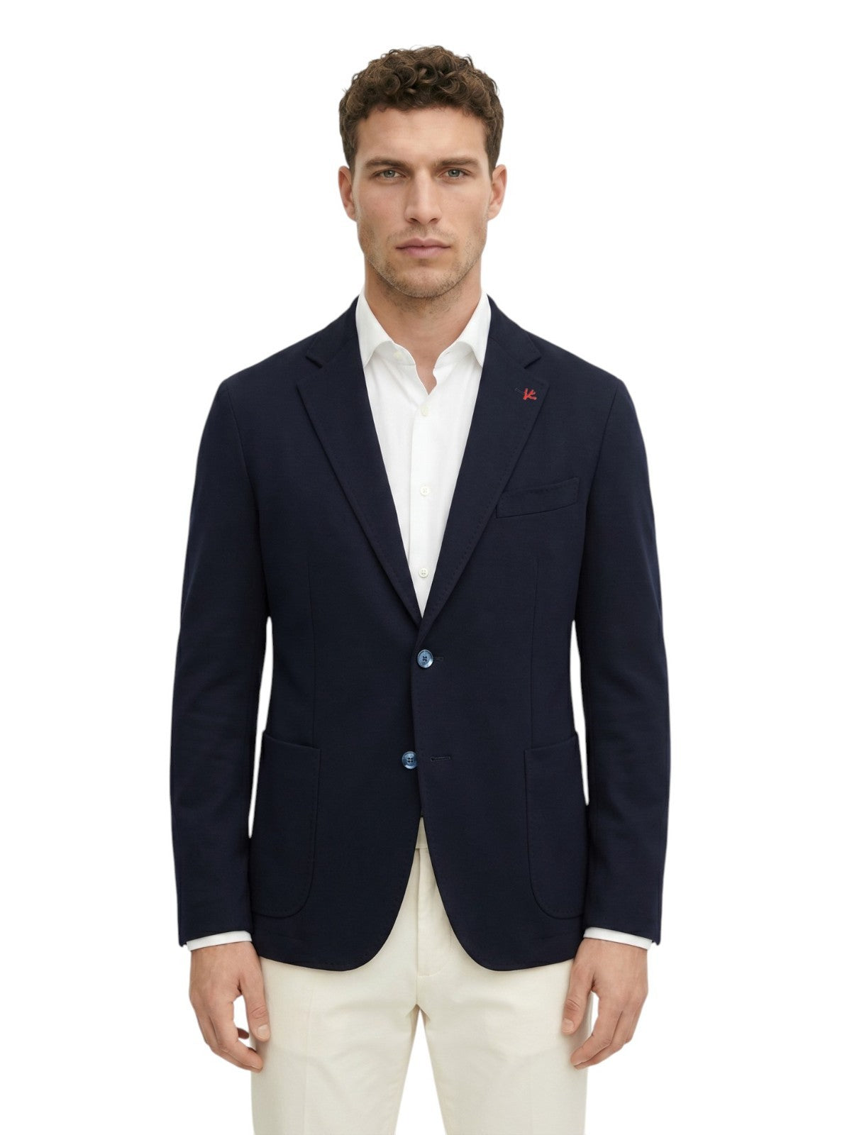 $6190 ISAIA "Capri" Blue Navy Jacket Sport Coat Wool Super 200's 44 US 54 EU 8R