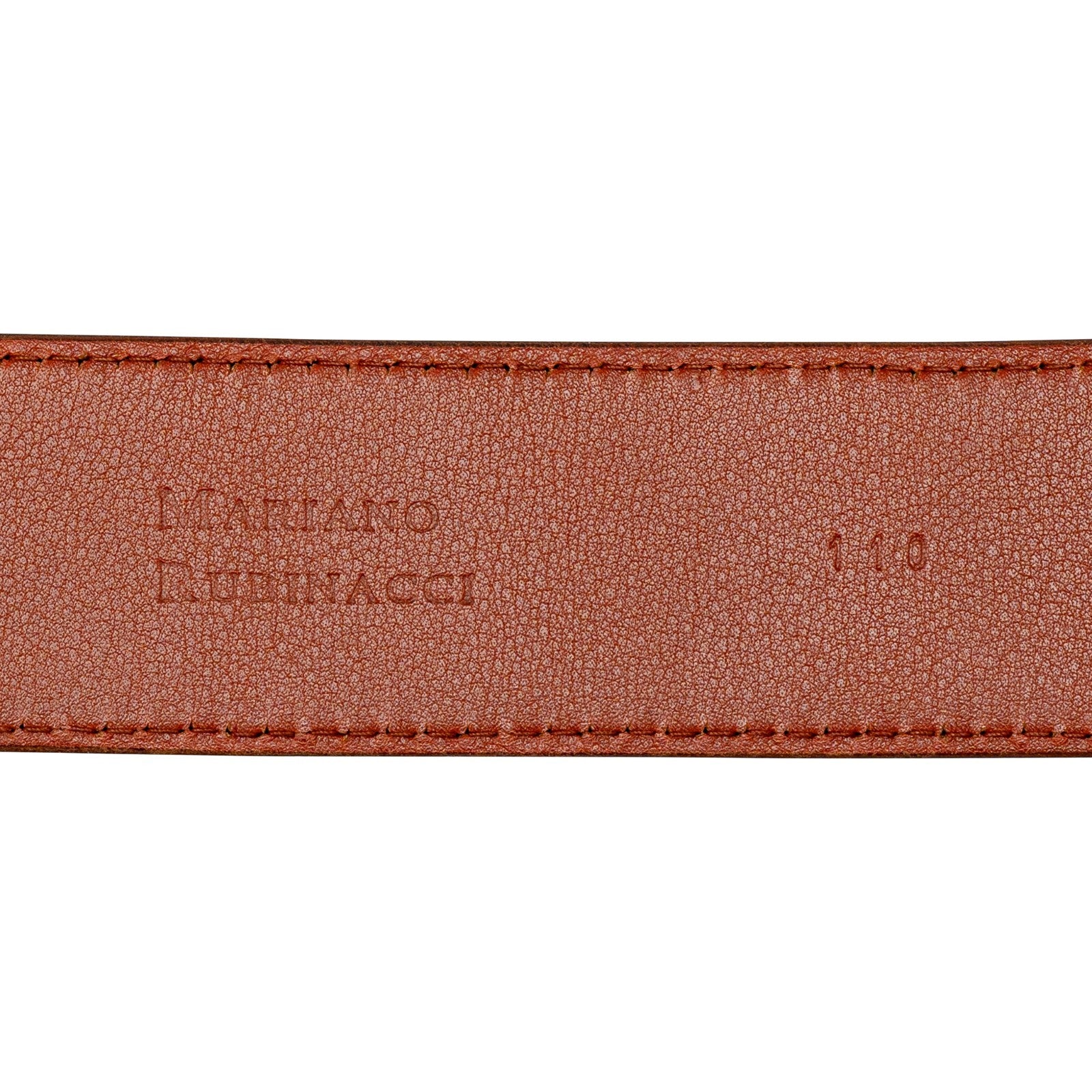 $1250 RUBINACCI NAPOLI Brown Handmade Belt 100% Real Alligator Size 110 ( L )