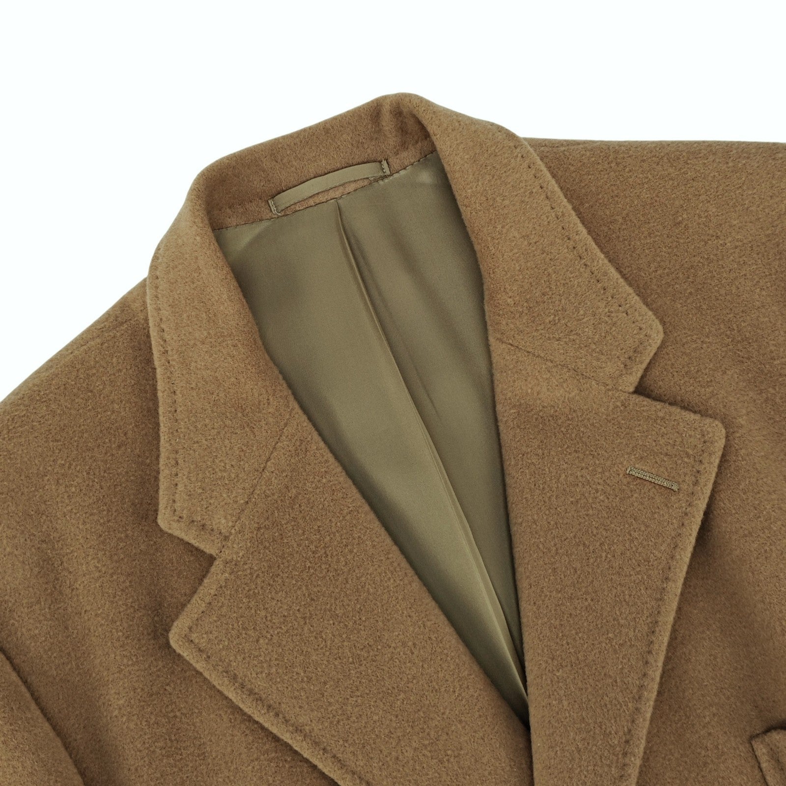 3500$ BARDELLI MILANO Beige 100% Camel Hair Overcoat Made in Italy