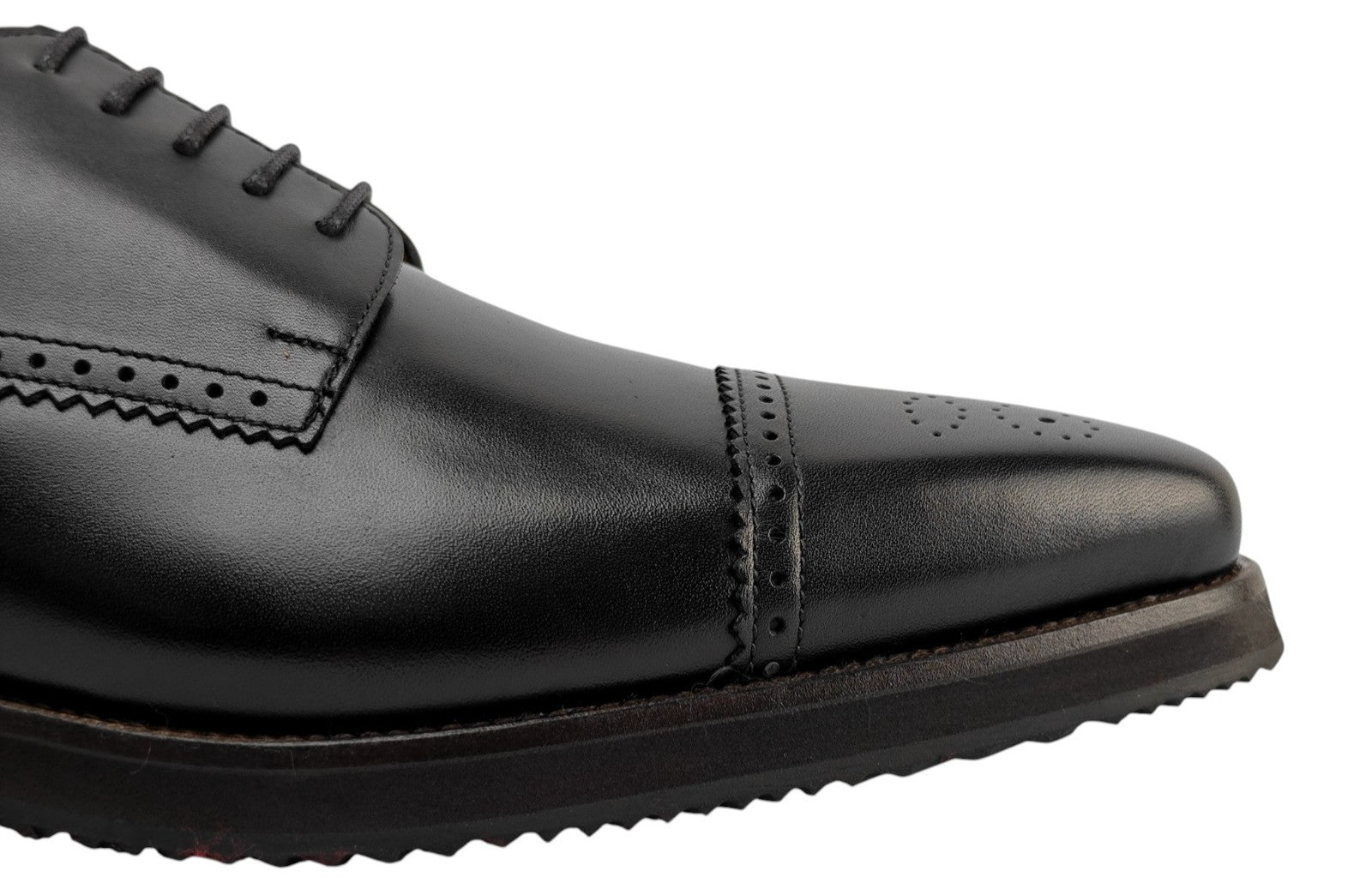 $1350 TESTONI BOLOGNA "Bolgheri" Derby Shoes Black Antique Calf