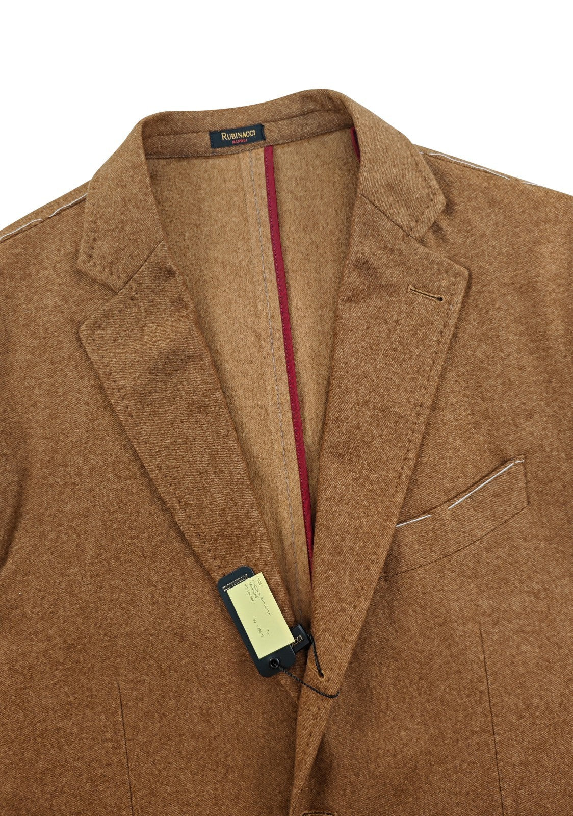 $2200 RUBINACCI NAPOLI Brown Jacket Sport Coat 100% Soft Cashmere 44 US / 54 EU